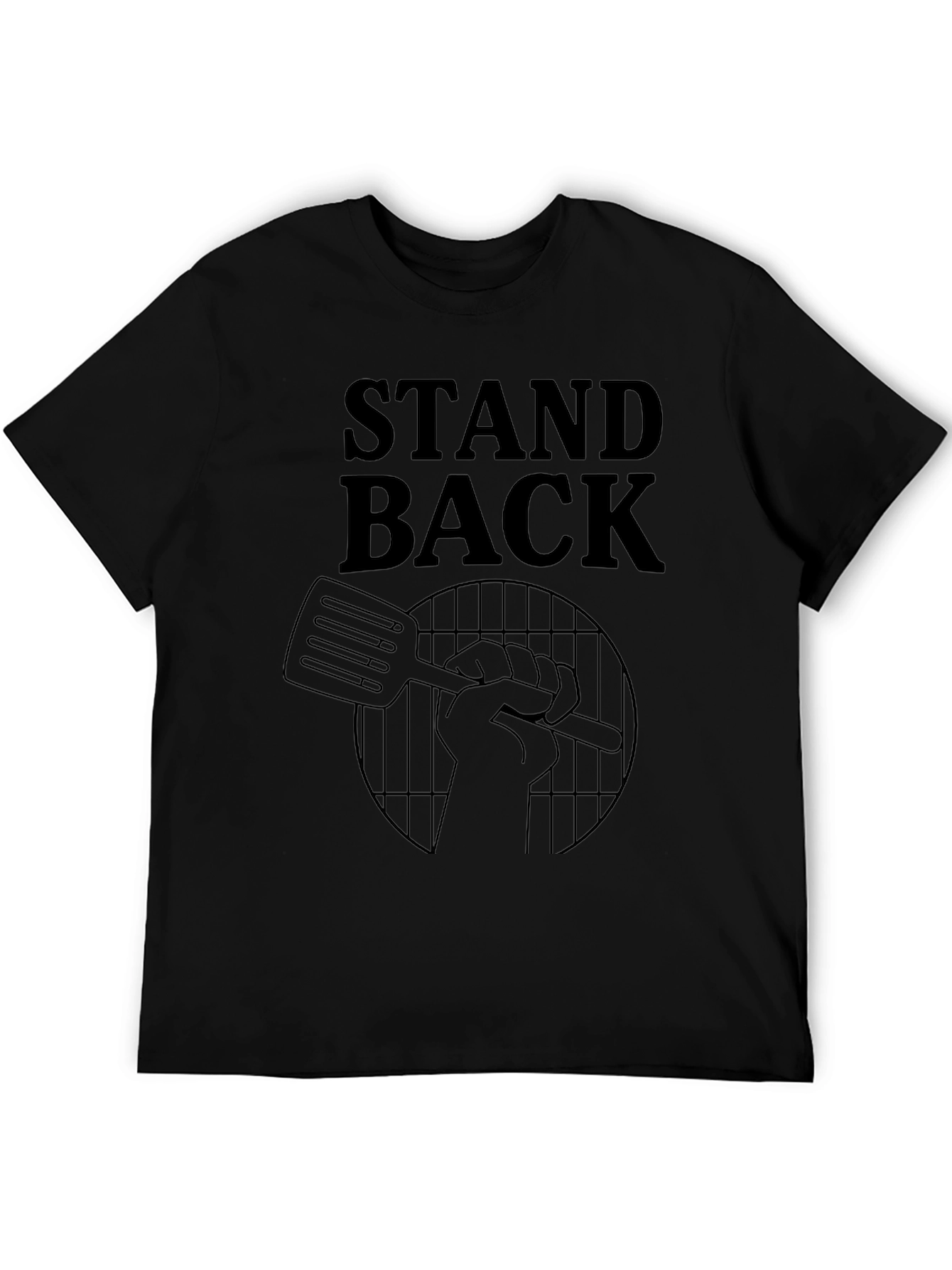 Stand Back BBQ T-Shirt - Grilling Master Design