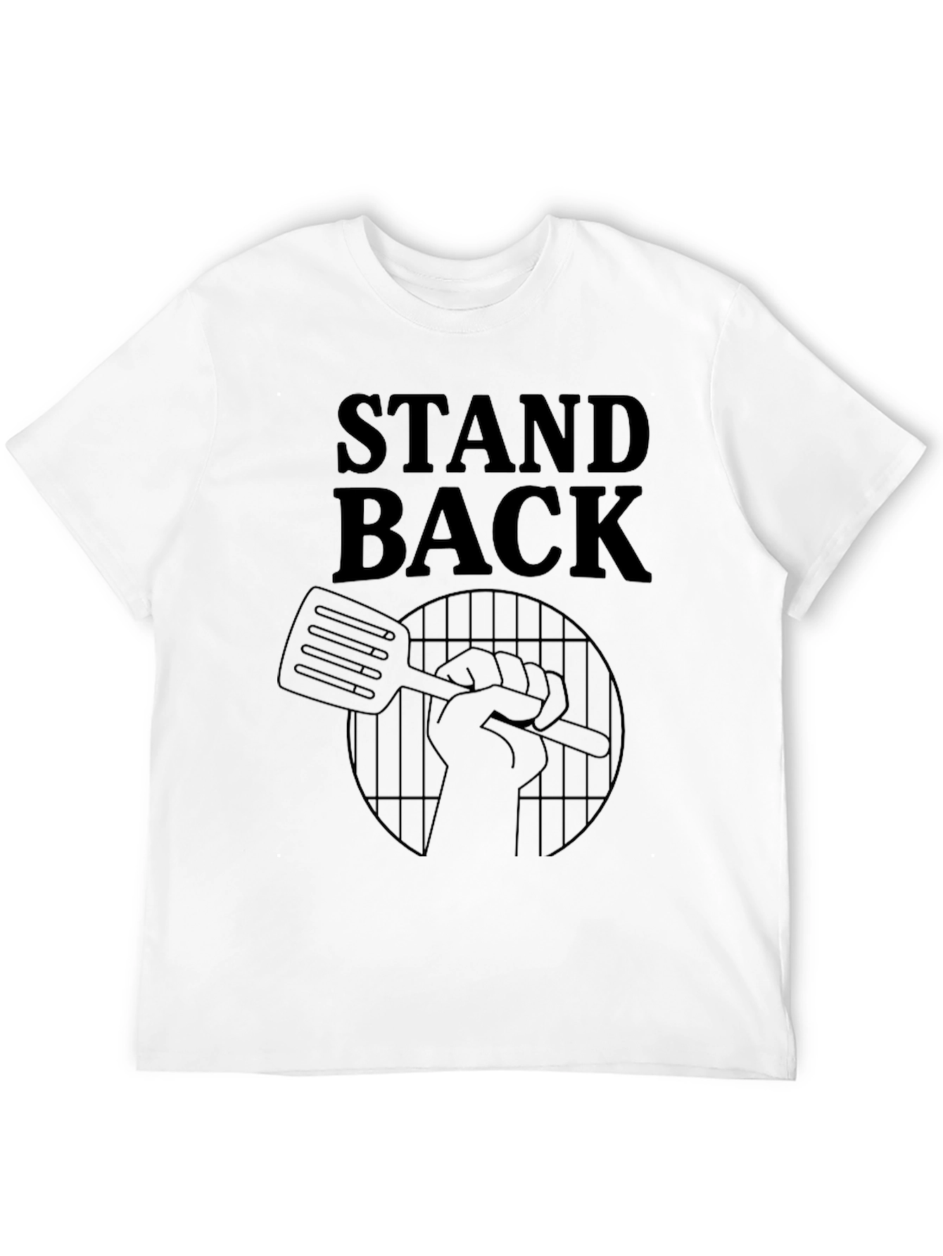 Stand Back BBQ T-Shirt - Grilling Master Design