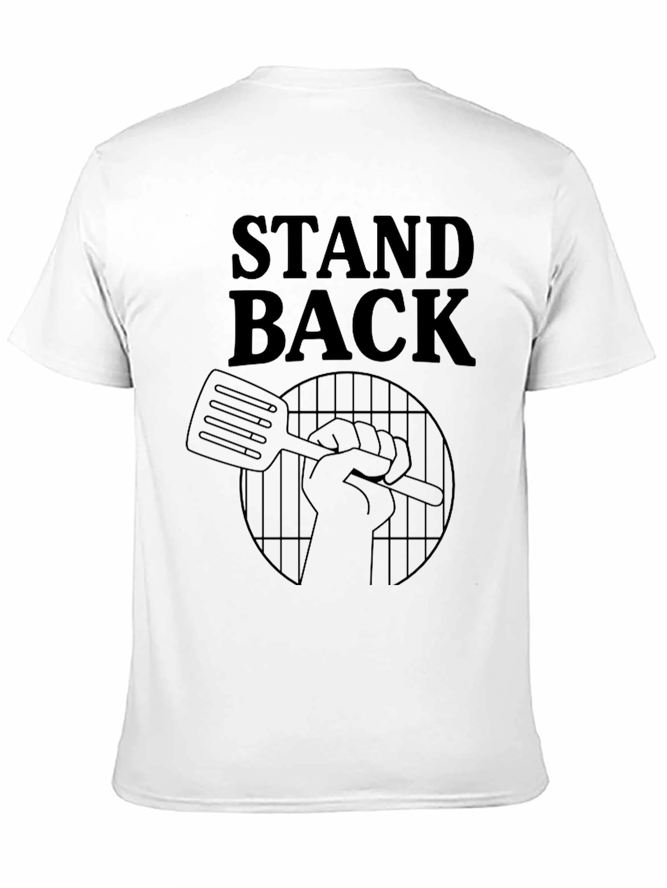 Stand Back BBQ T-Shirt - Grilling Master Design
