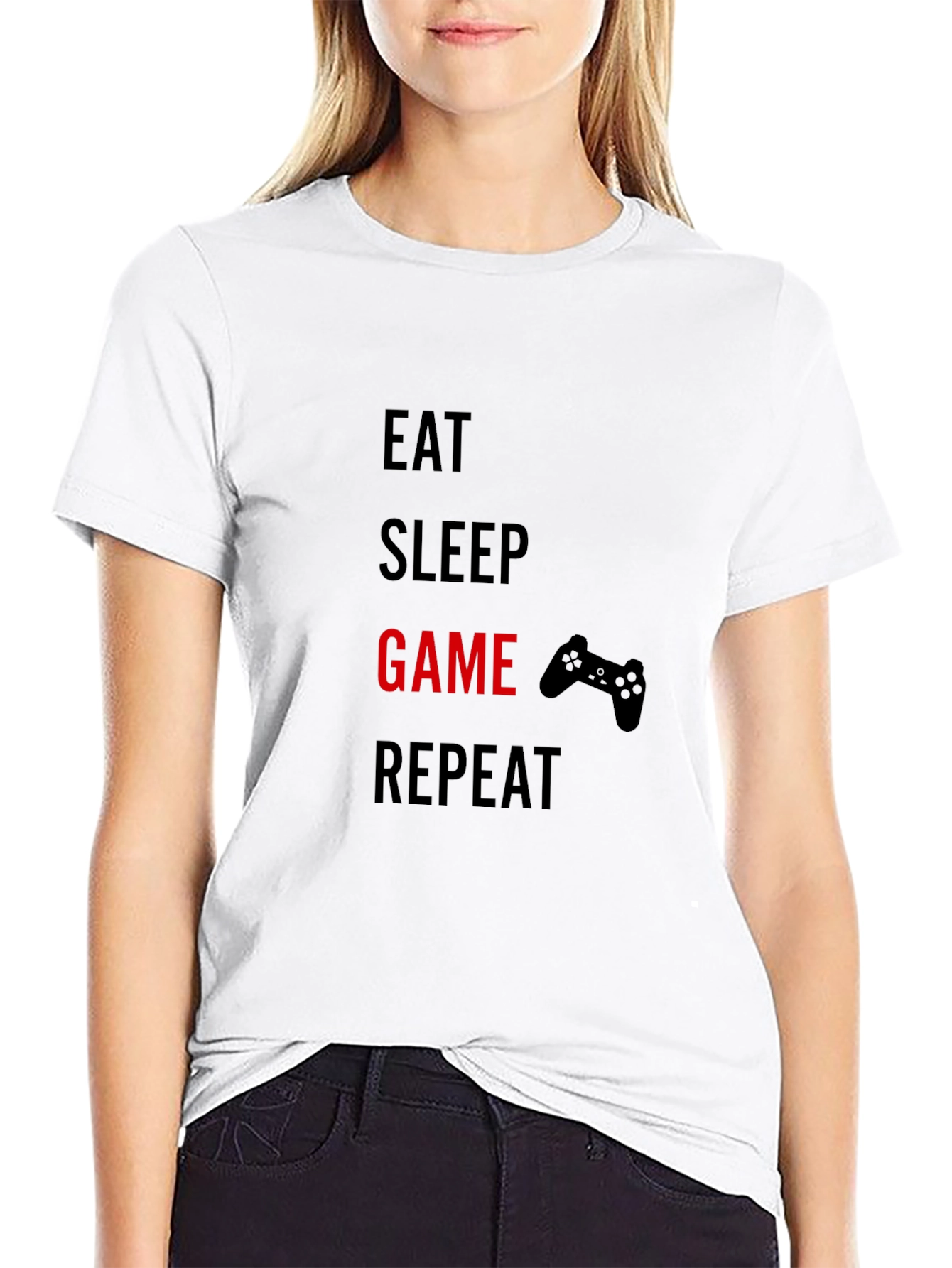 Eat Sleep Game Repeat T-Shirt - Gamer Style
