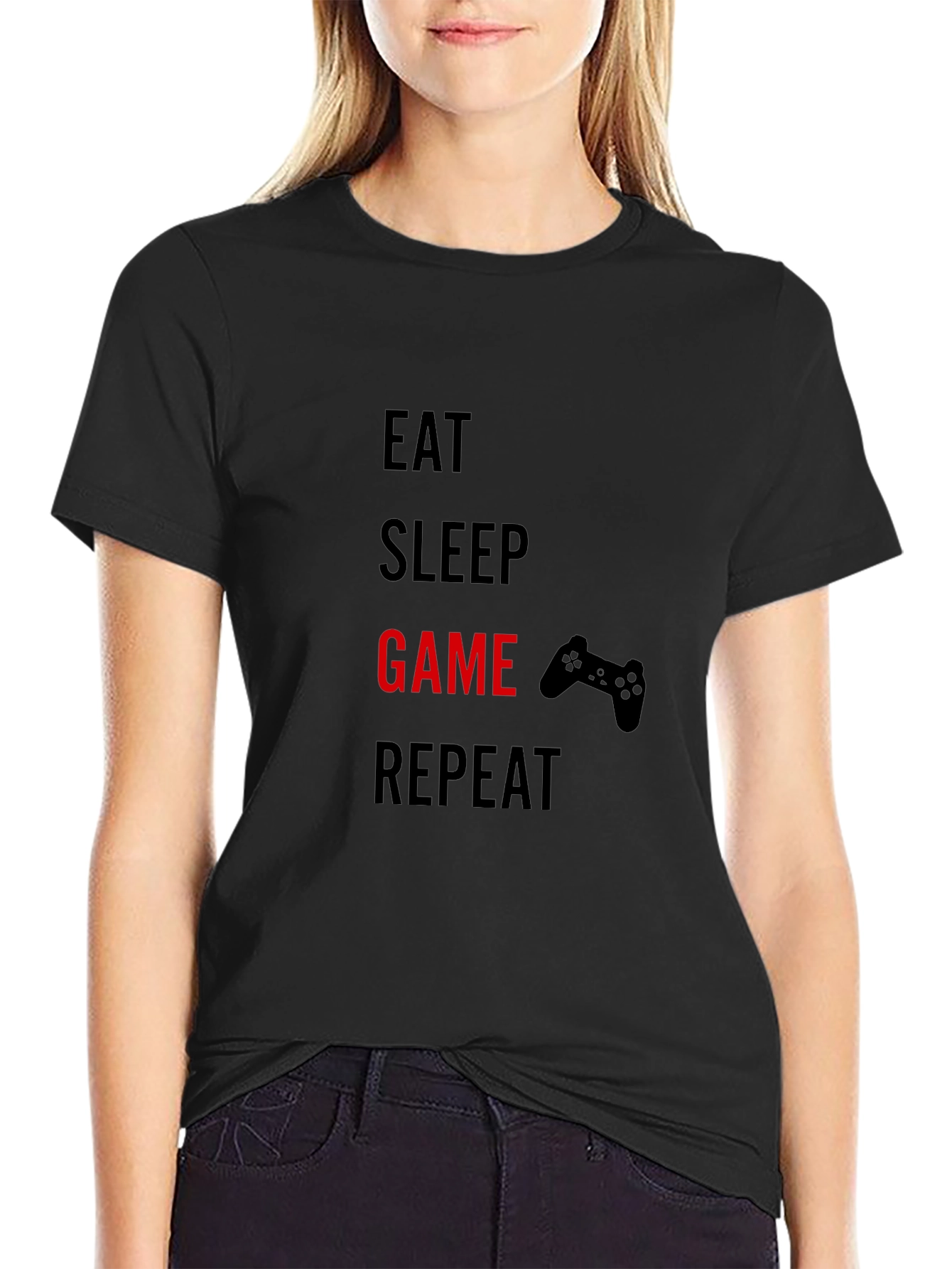 Eat Sleep Game Repeat T-Shirt - Gamer Style