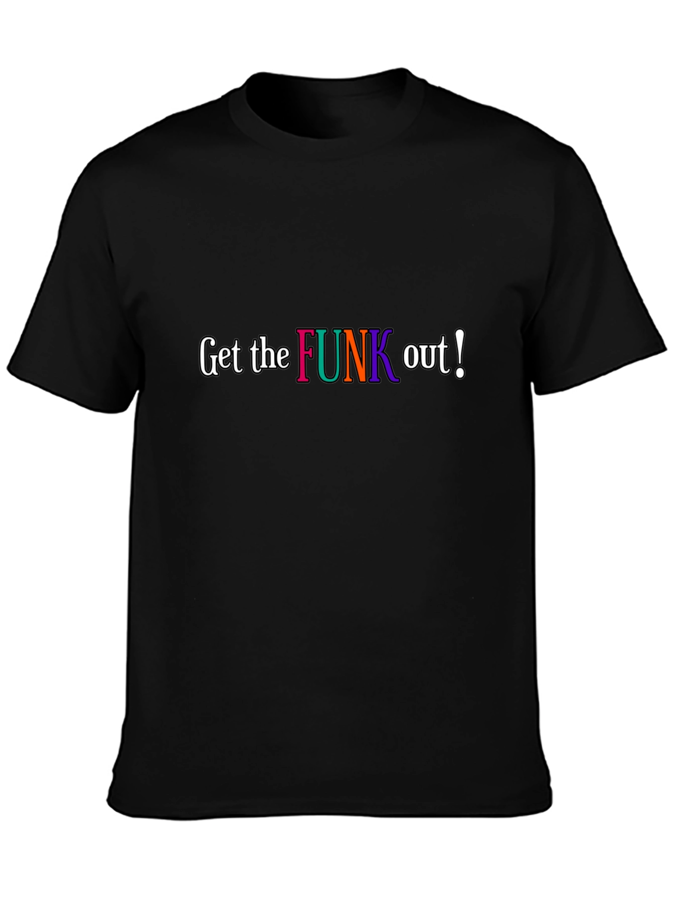 Get the Funk Out Black Graphic Tee