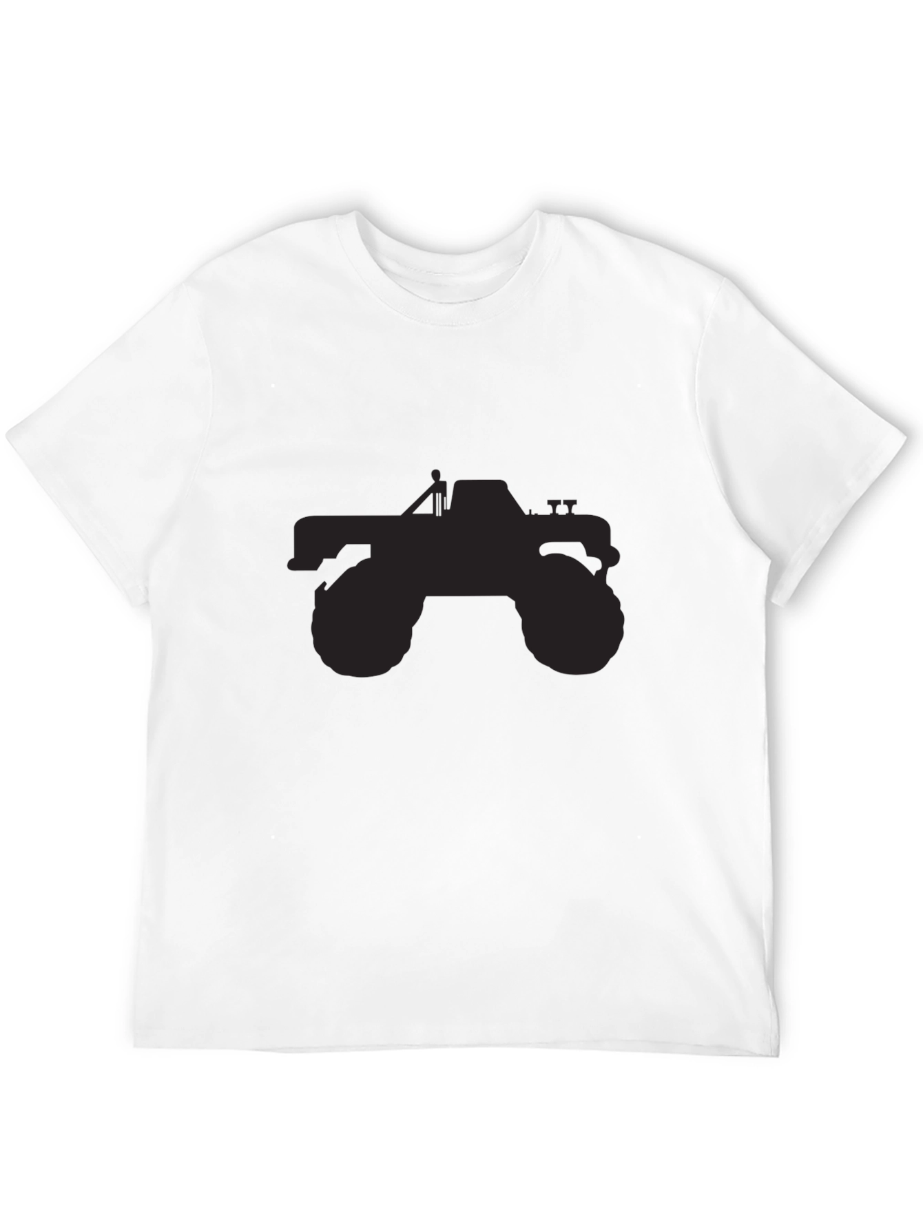 Monster Truck Graphic Tee - Black Cotton T-Shirt
