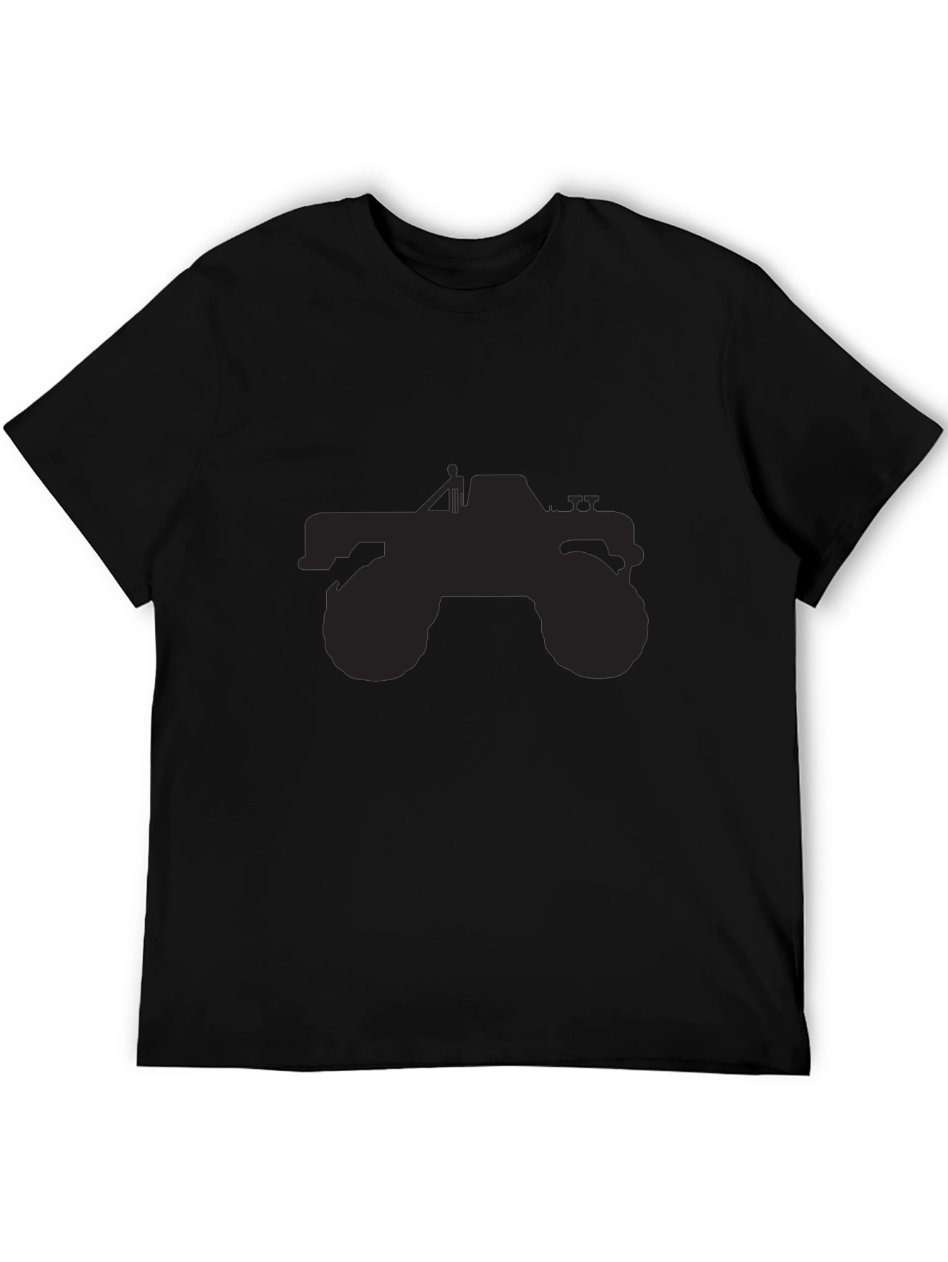 Monster Truck Graphic Tee - Black Cotton T-Shirt