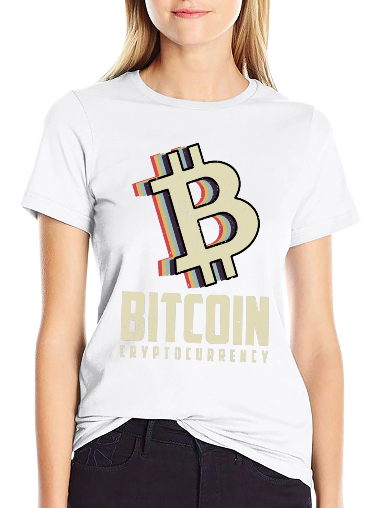 Bitcoin Cryptocurrency Graphic T-Shirt