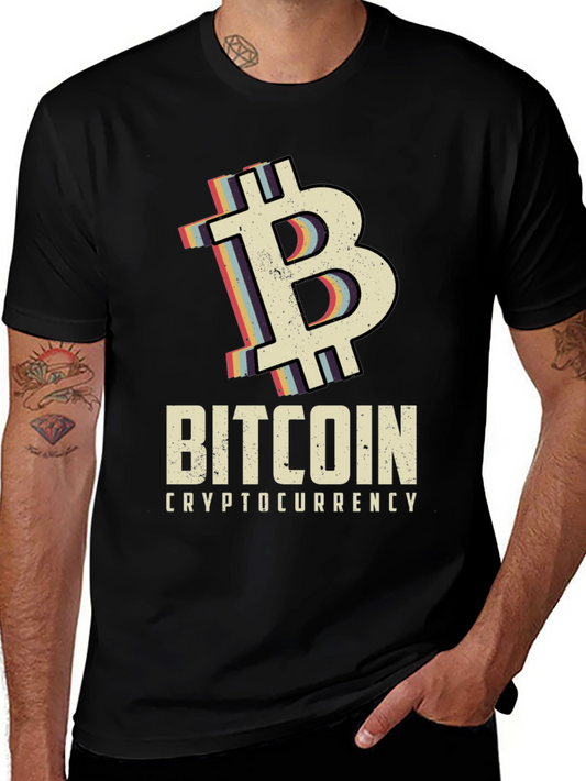 Bitcoin Cryptocurrency Graphic T-Shirt