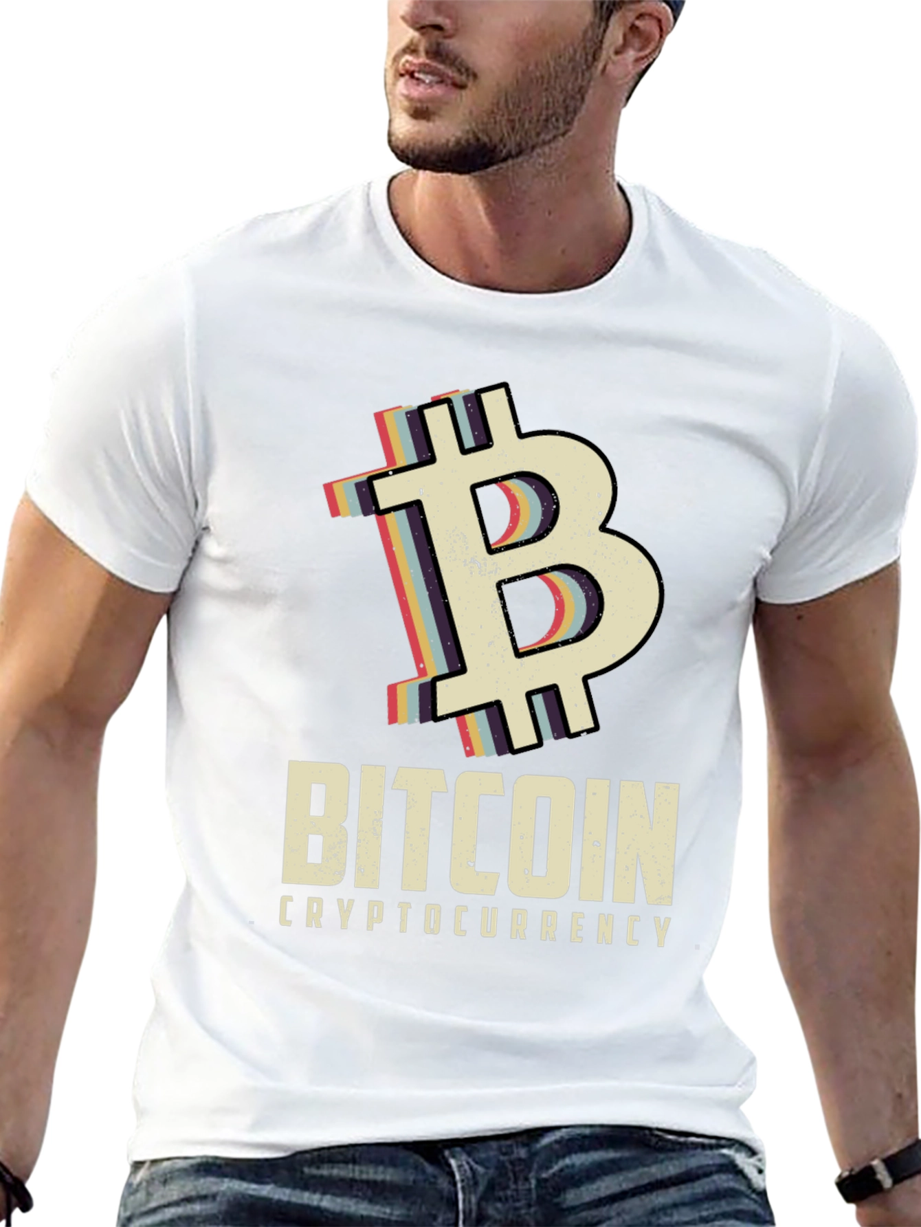 Bitcoin Cryptocurrency Graphic T-Shirt