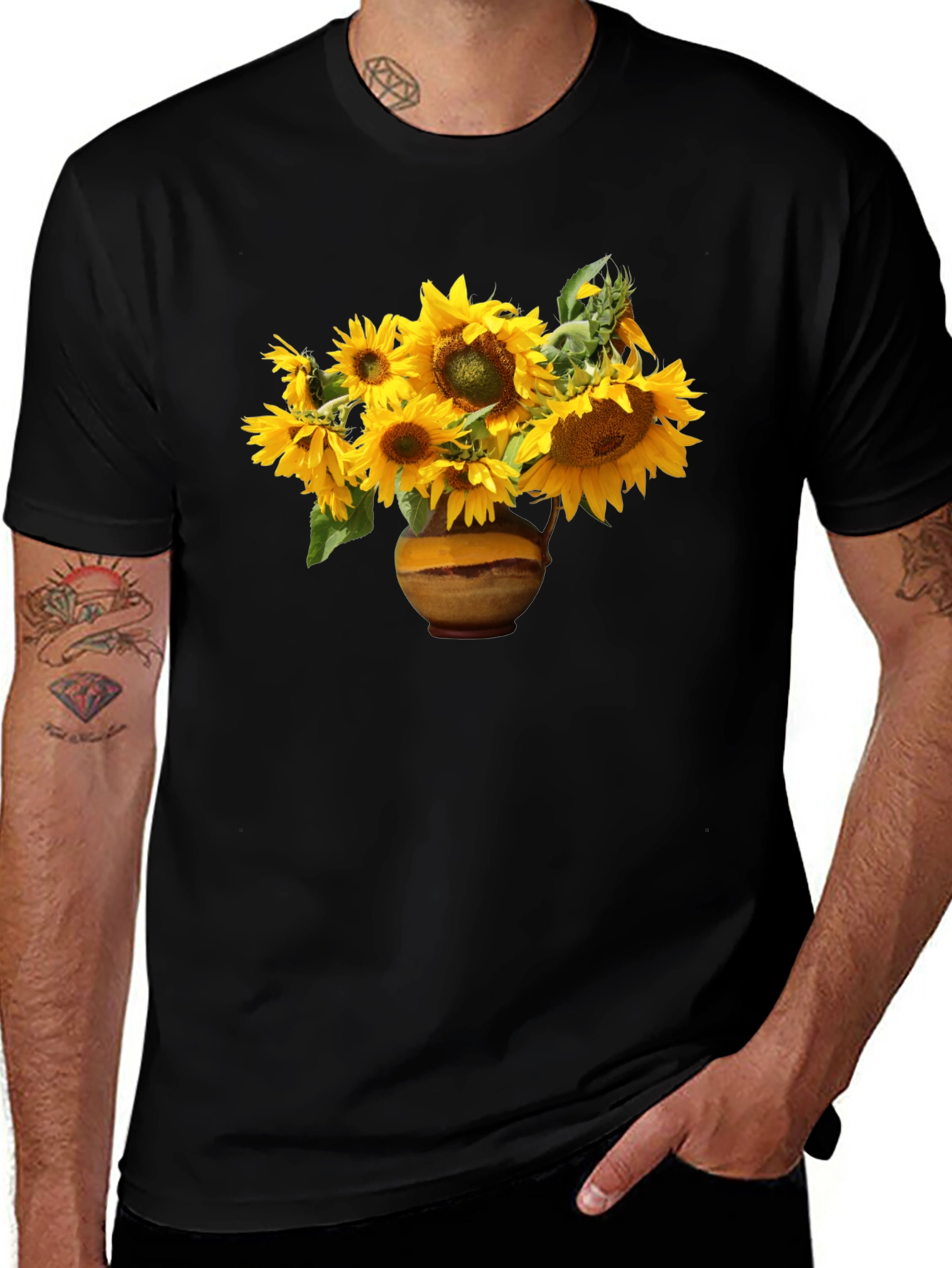 Sunflower T-Shirt - Van Gogh Style