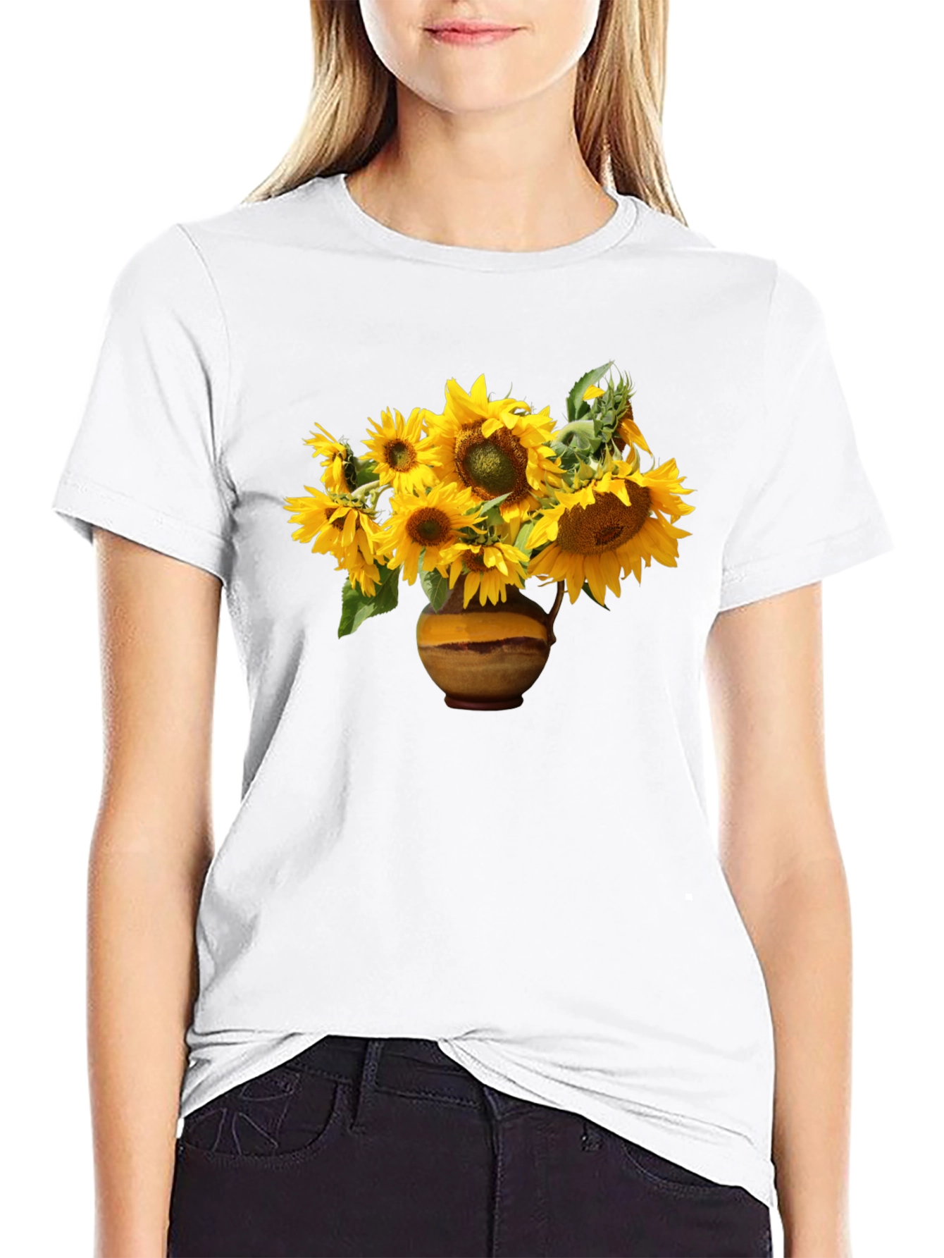 Sunflower T-Shirt - Van Gogh Style