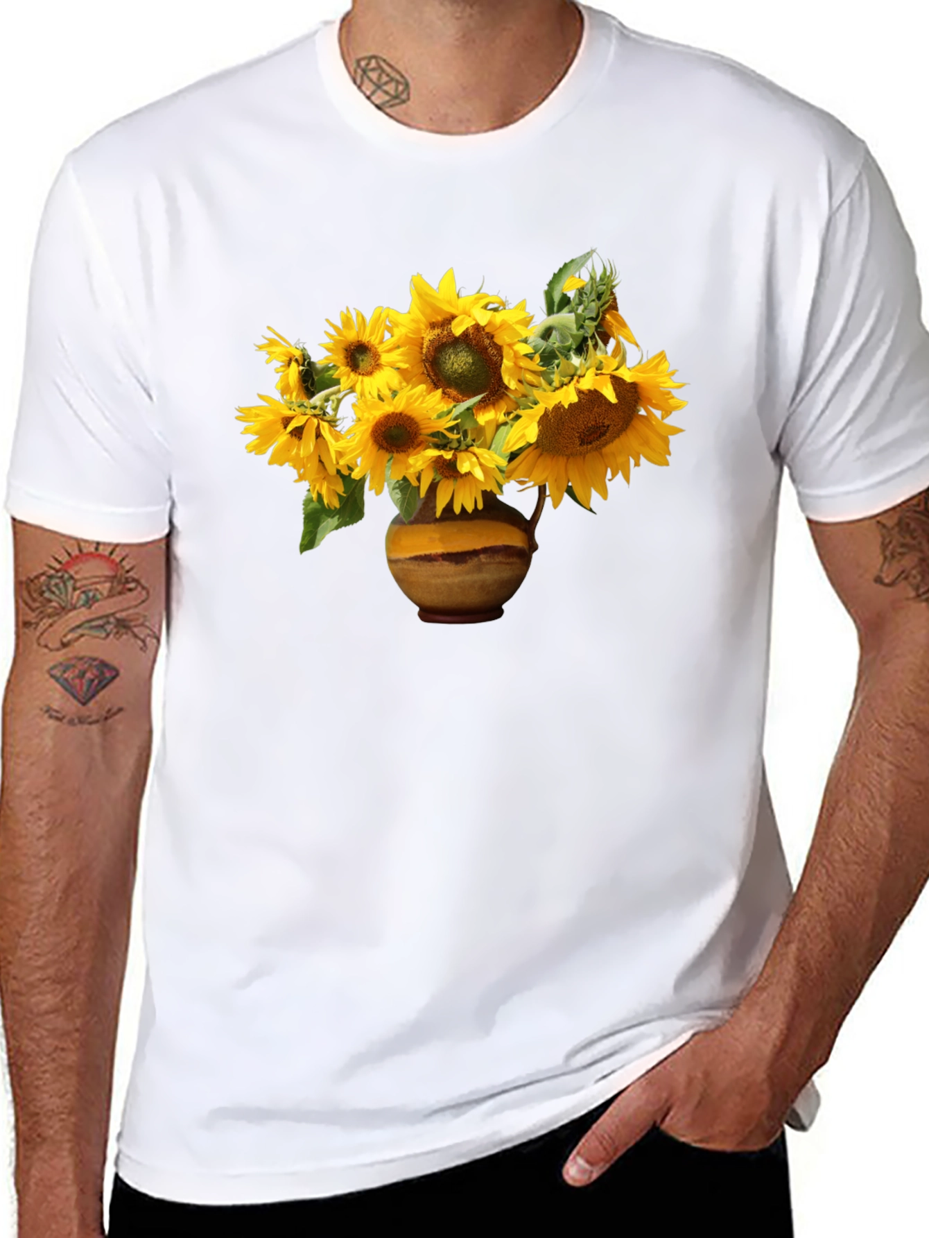 Sunflower T-Shirt - Van Gogh Style