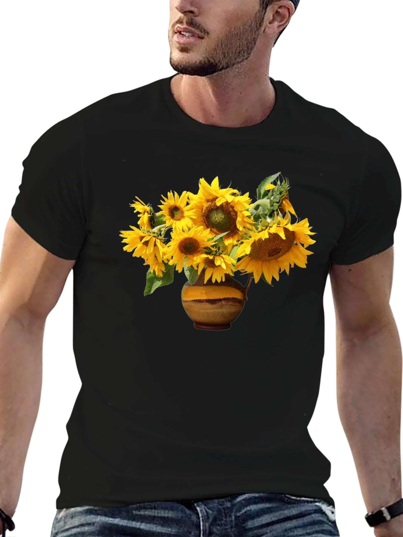 Sunflower T-Shirt - Van Gogh Style