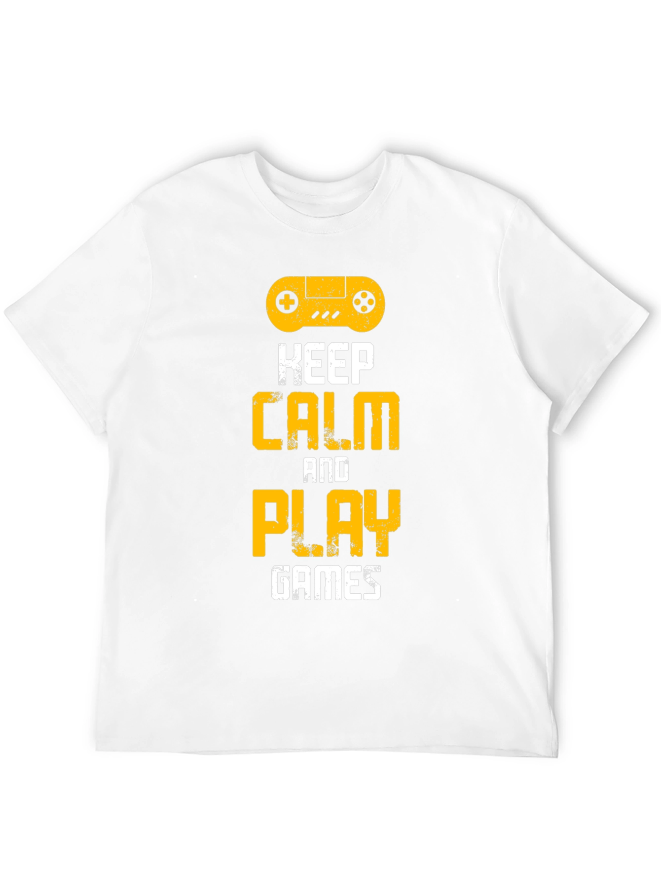 Keep Calm and Play Games Black T-Shirt