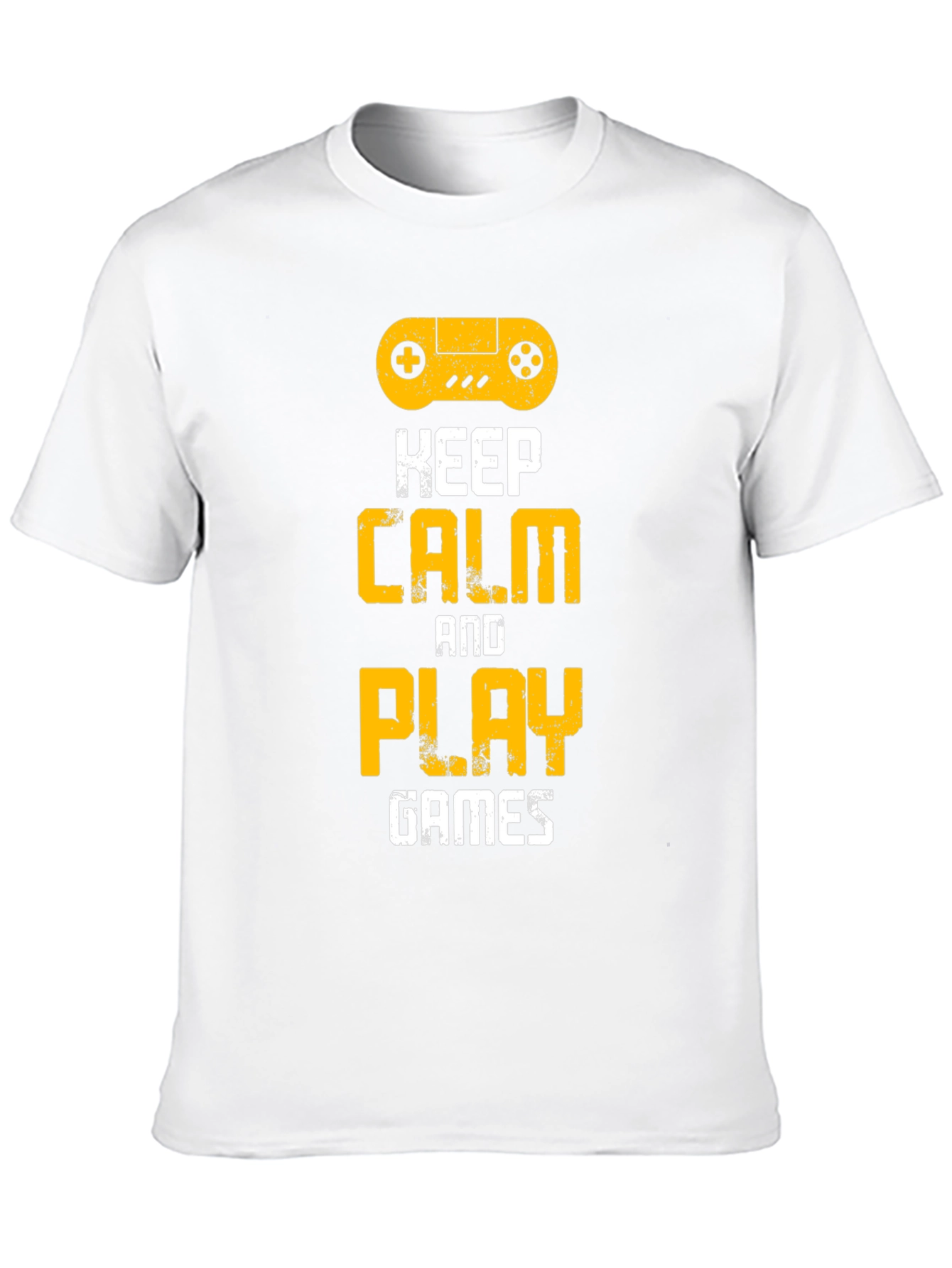Keep Calm and Play Games Black T-Shirt