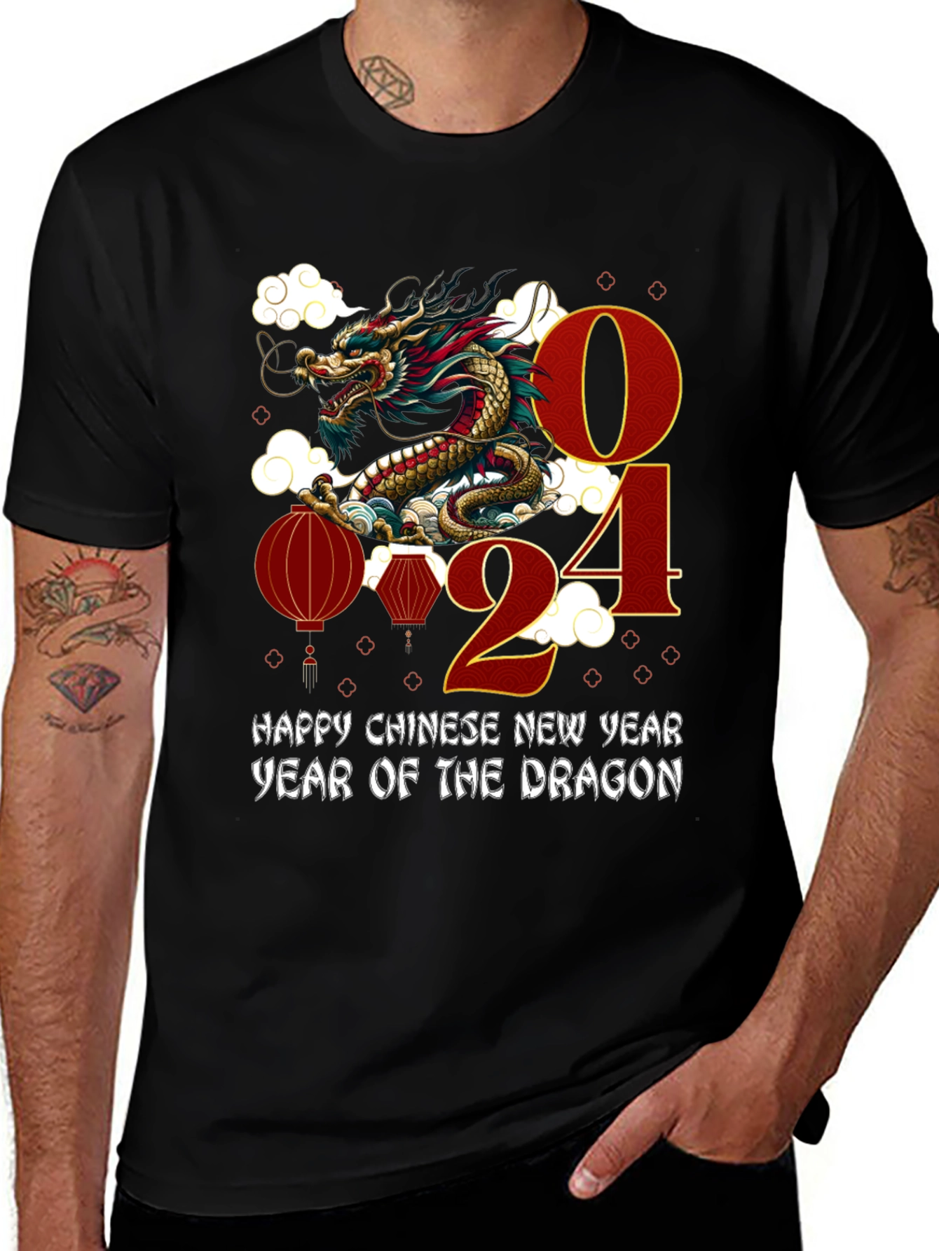 Chinese New Year 2024 Dragon T-Shirt