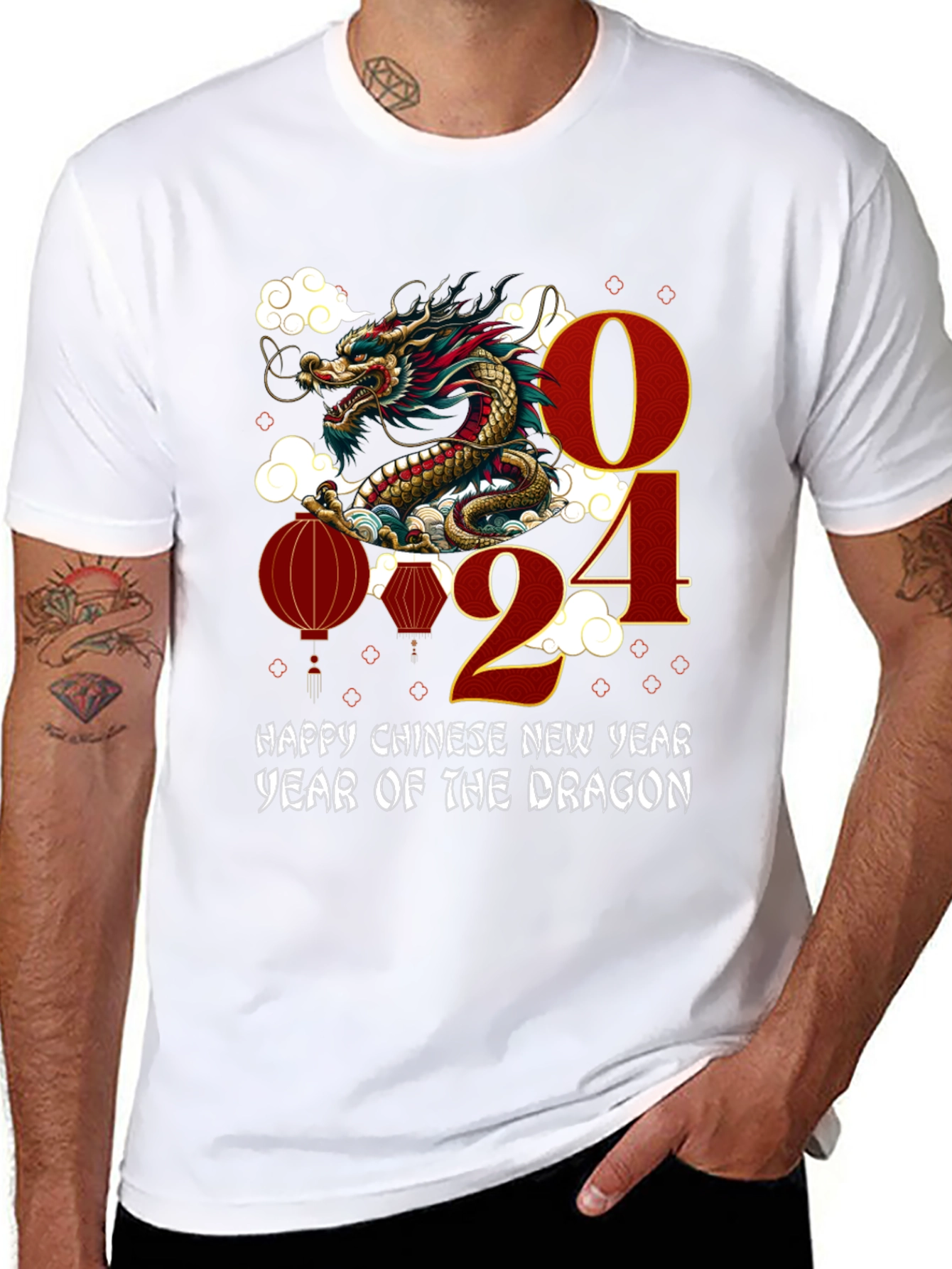 Chinese New Year 2024 Dragon T-Shirt