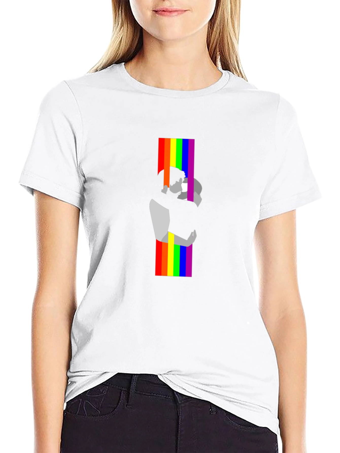 Pride Embrace Graphic Tee - Black LGBT T-Shirt