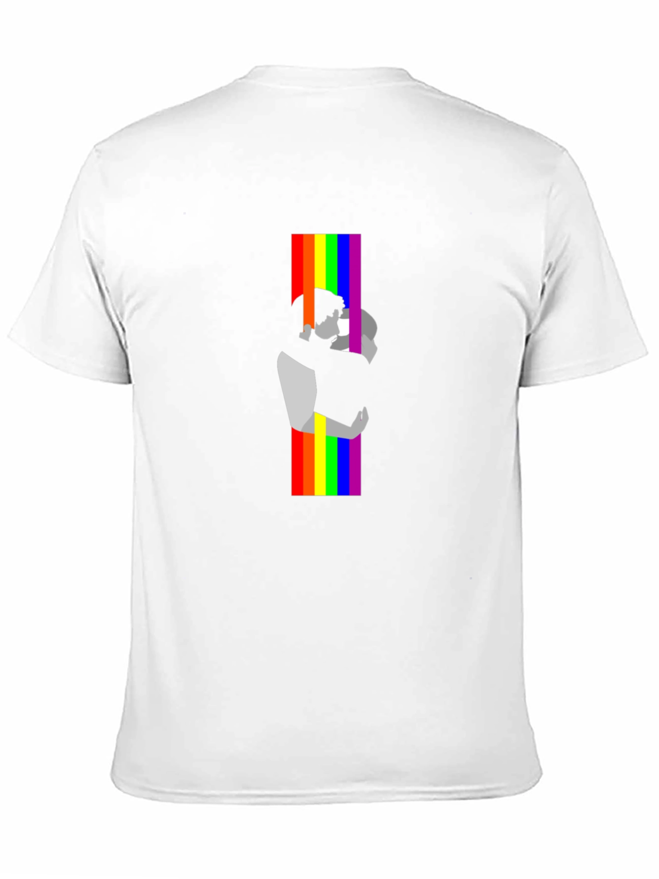 Pride Embrace Graphic Tee - Black LGBT T-Shirt