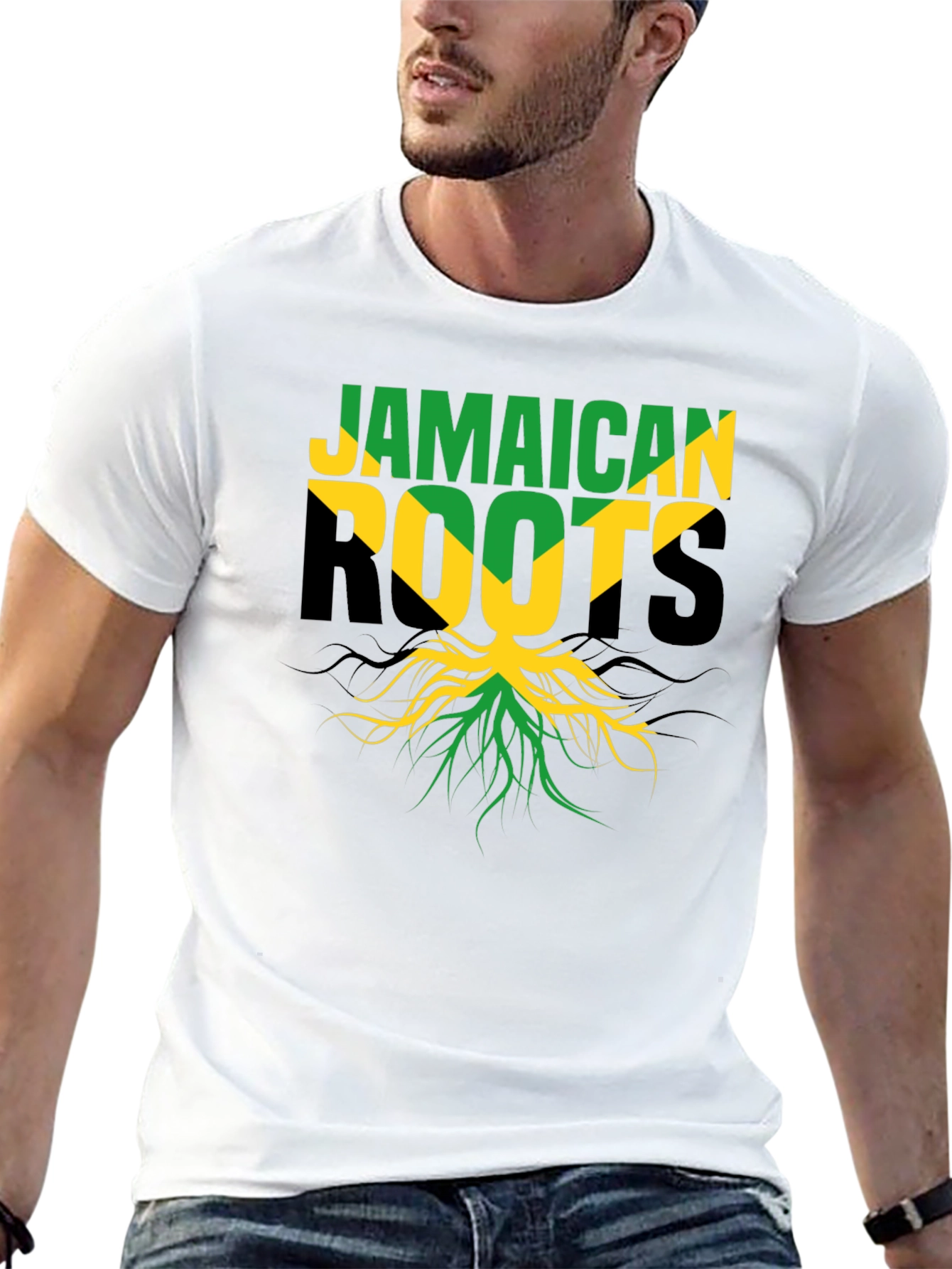 Jamaican Roots Black T-Shirt
