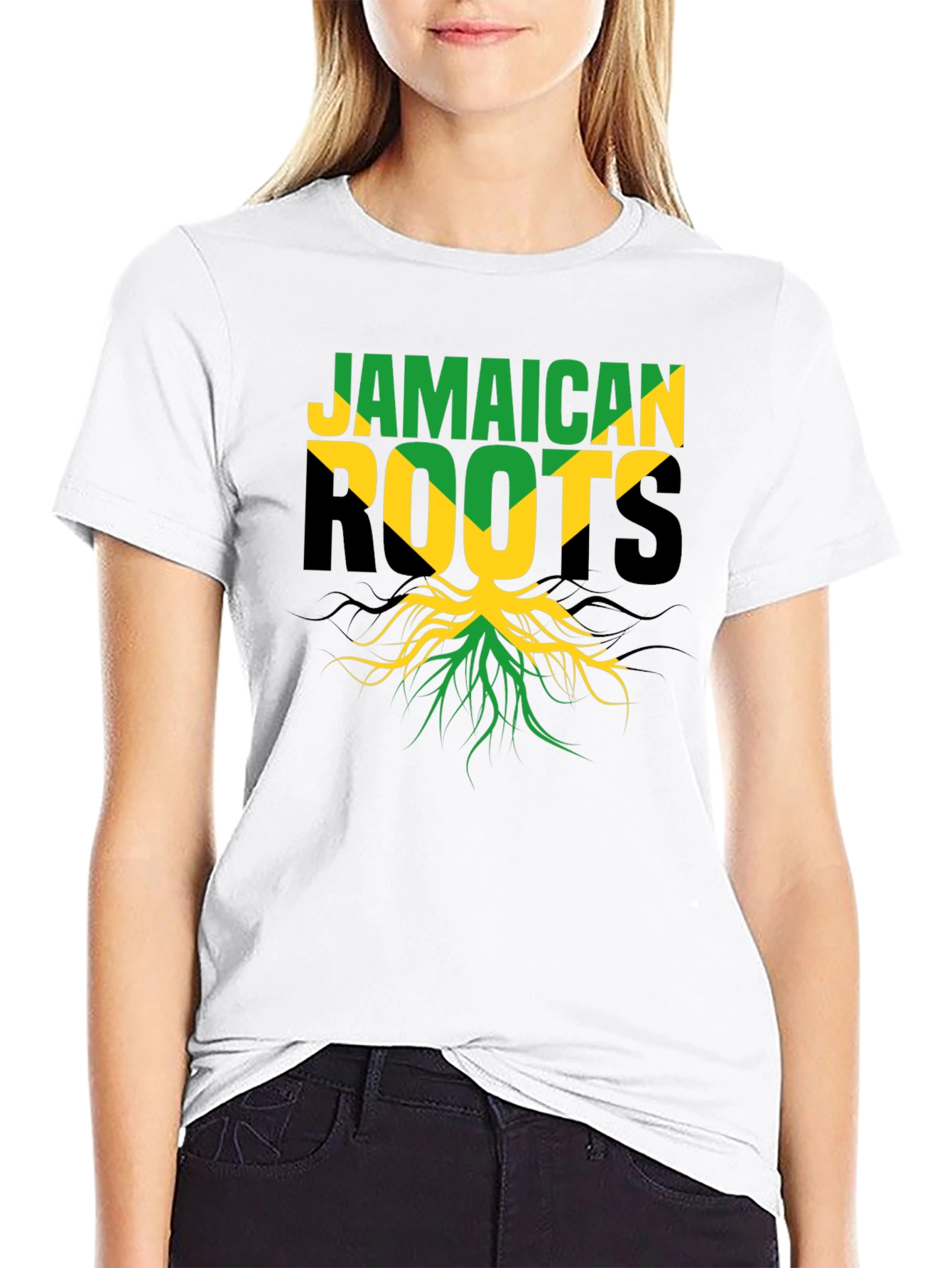 Jamaican Roots Black T-Shirt