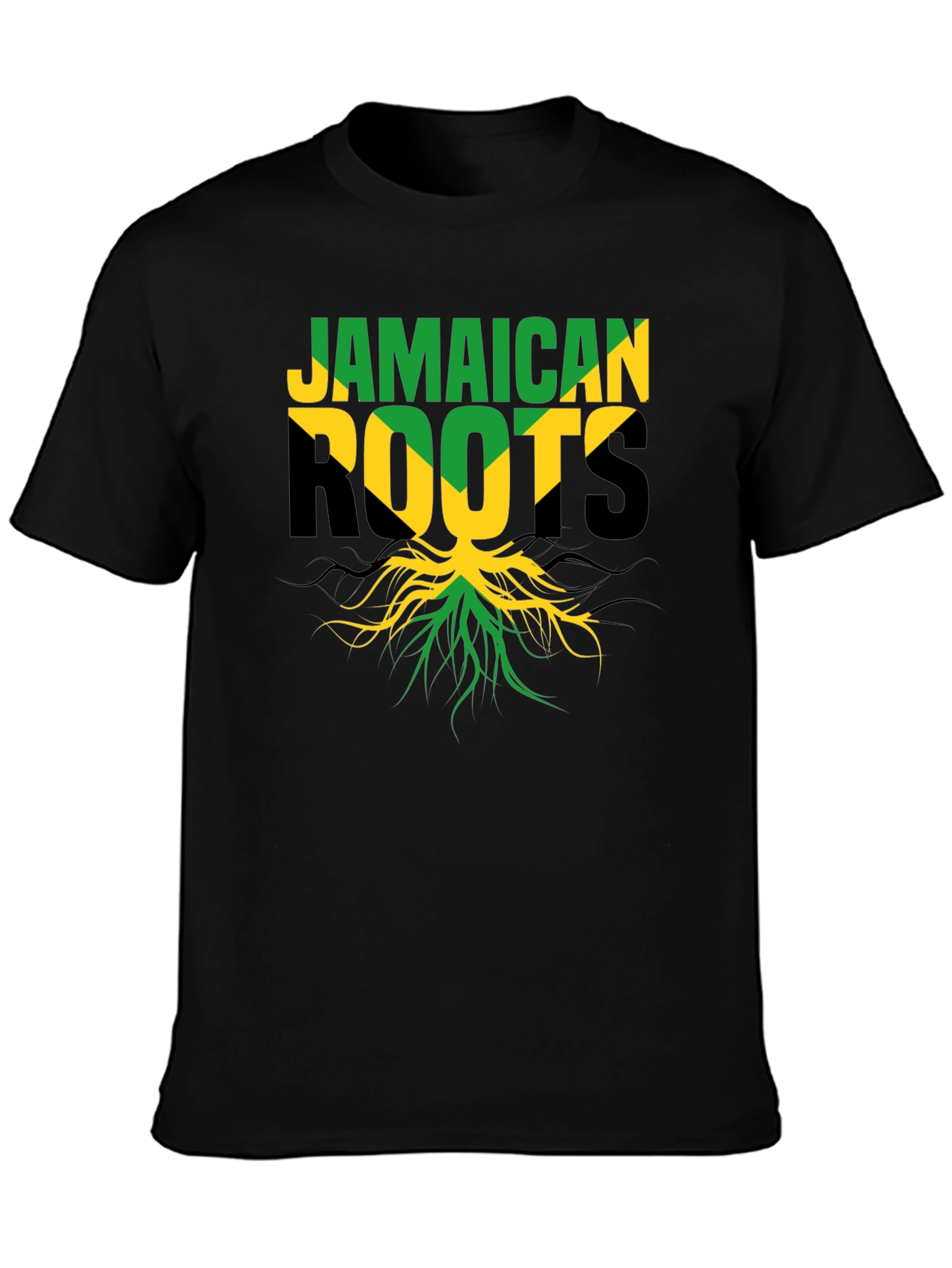 Jamaican Roots Black T-Shirt
