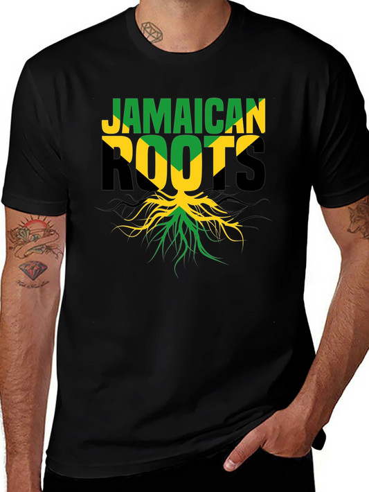 Jamaican Roots Black T-Shirt