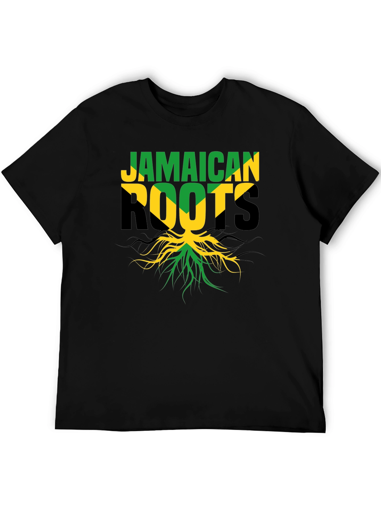 Jamaican Roots Black T-Shirt