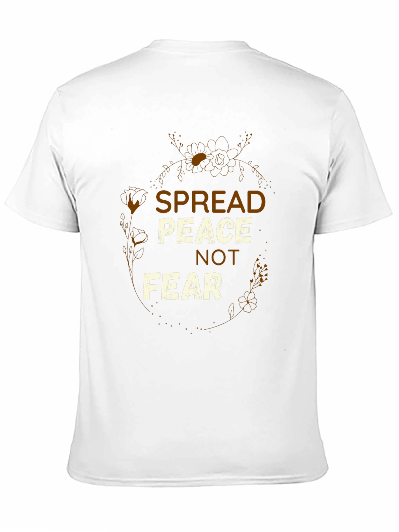 Spread Peace Graphic Tee - Black Short Sleeve