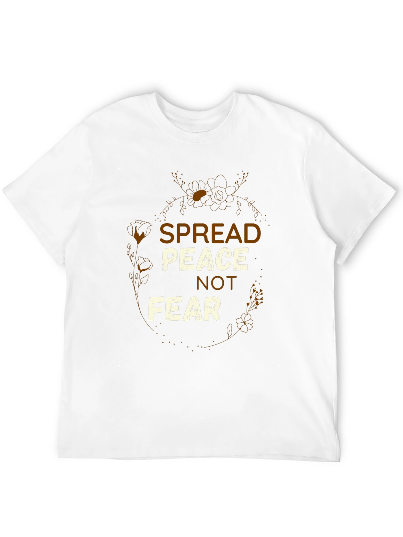 Spread Peace Graphic Tee - Black Short Sleeve