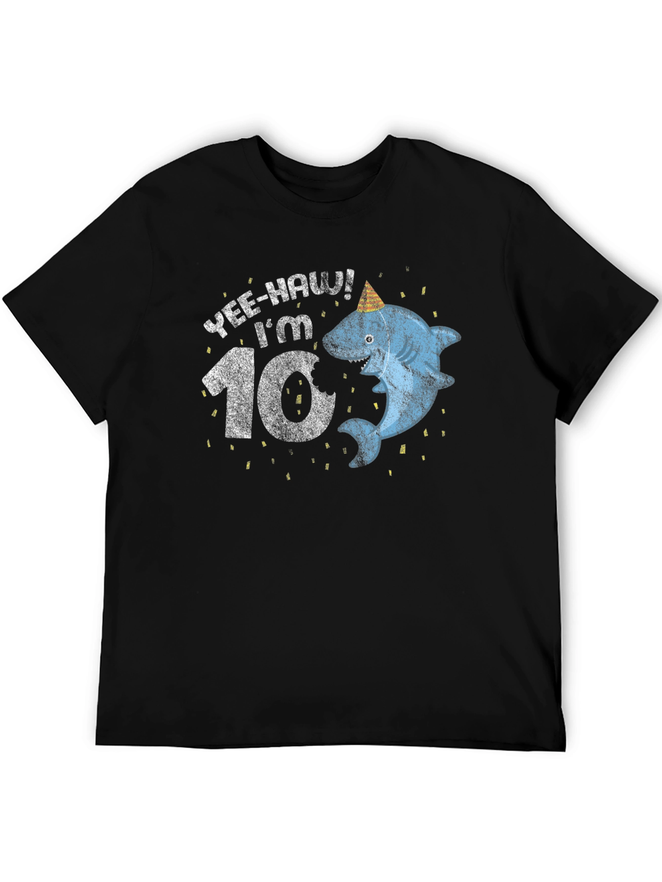 Yee-Haw Im 10! Shark Birthday T-Shirt