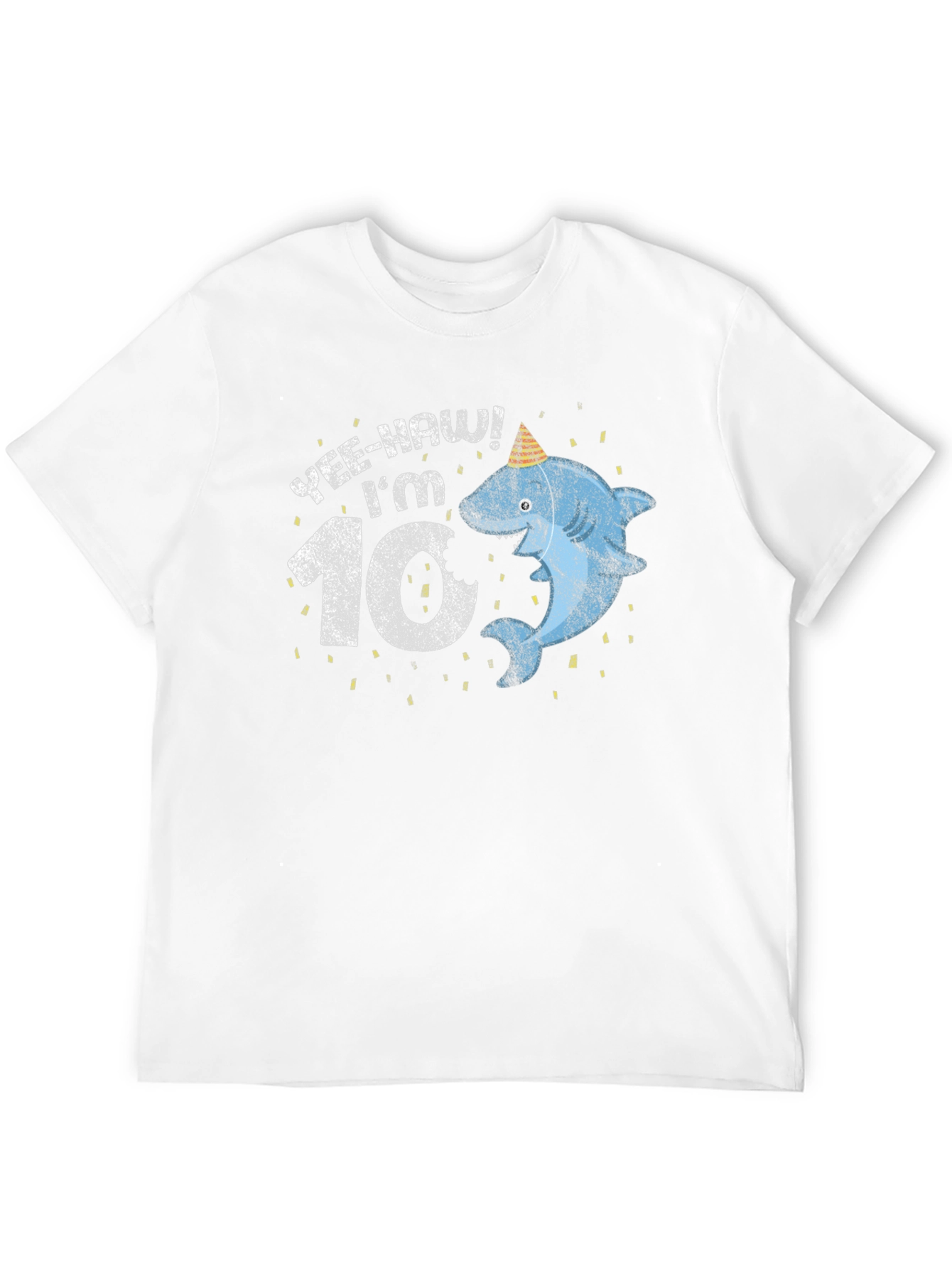 Yee-Haw Im 10! Shark Birthday T-Shirt