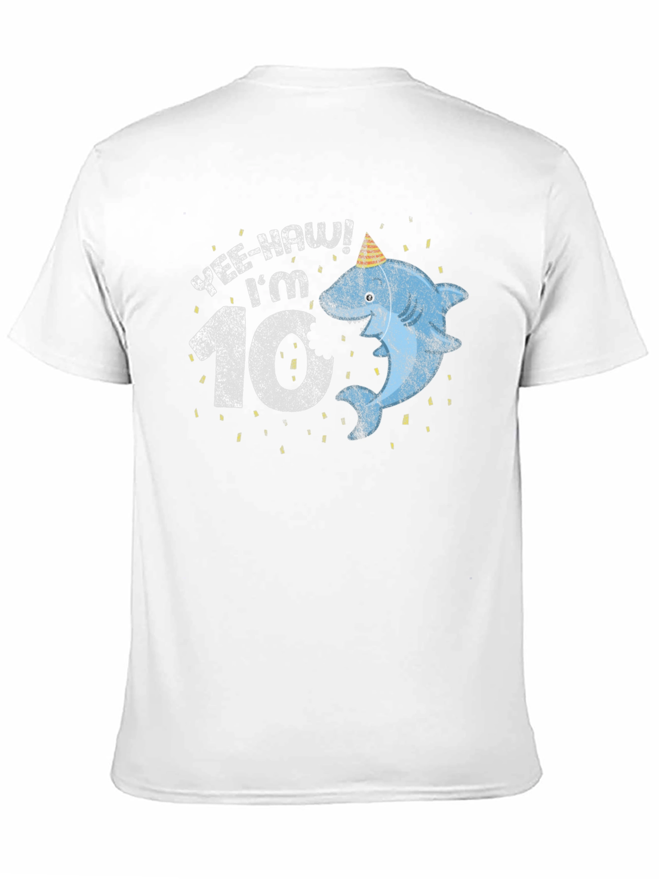 Yee-Haw Im 10! Shark Birthday T-Shirt