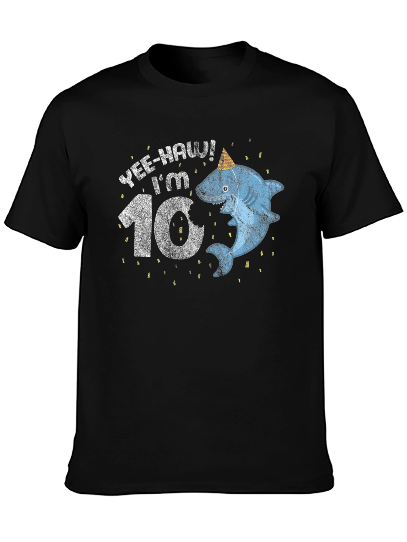 Yee-Haw Im 10! Shark Birthday T-Shirt