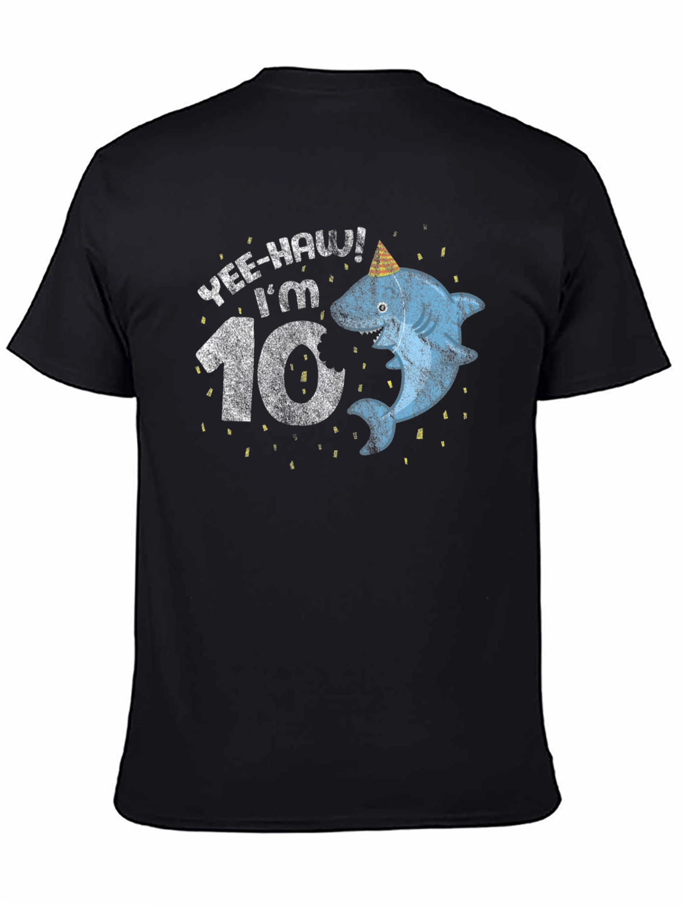 Yee-Haw Im 10! Shark Birthday T-Shirt