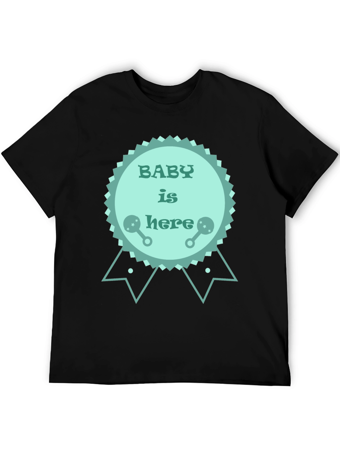 Baby is Here T-Shirt - New Baby Announcement Tee