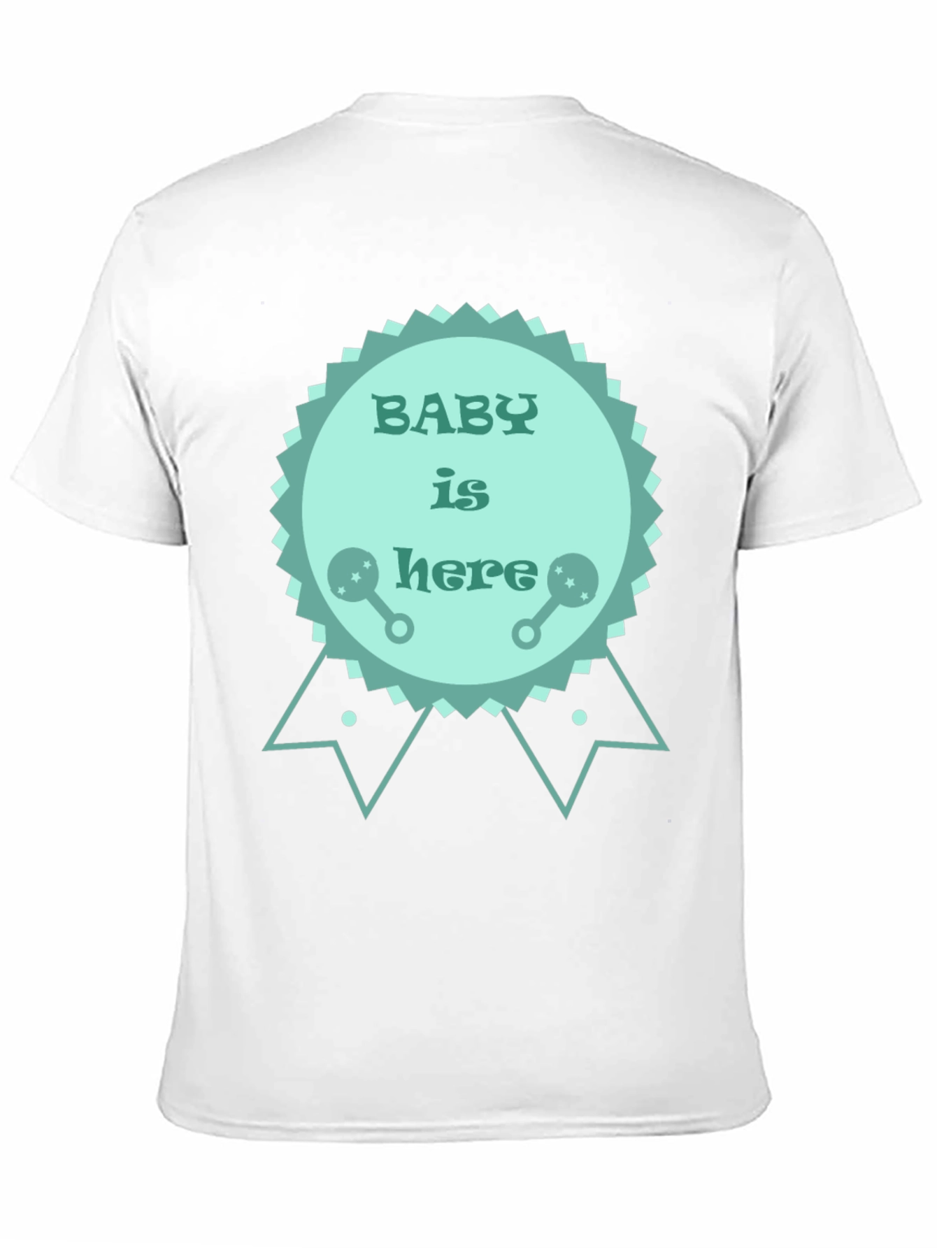 Baby is Here T-Shirt - New Baby Announcement Tee