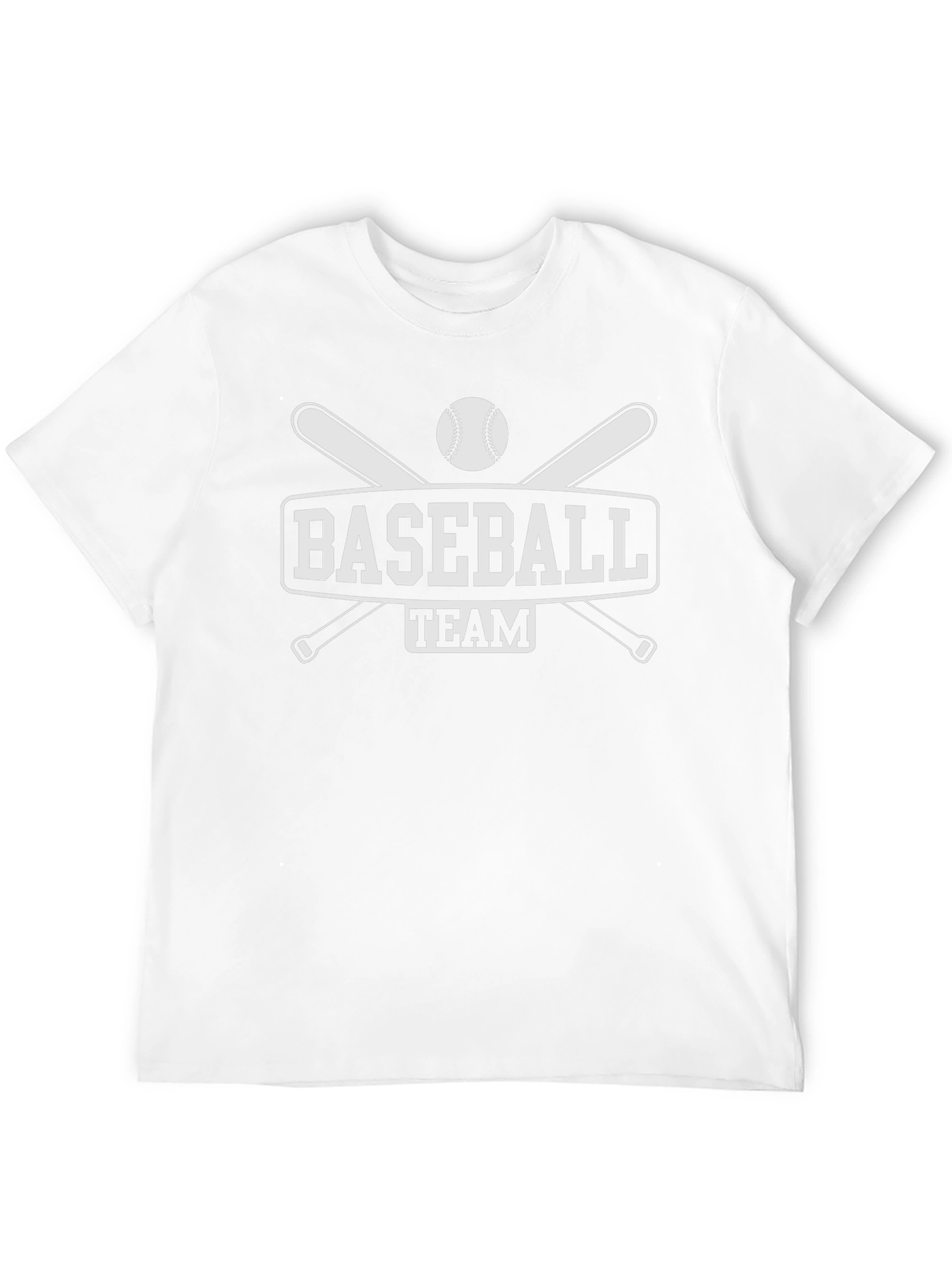 Baseball Team Graphic Tee - Black Cotton T-Shirt