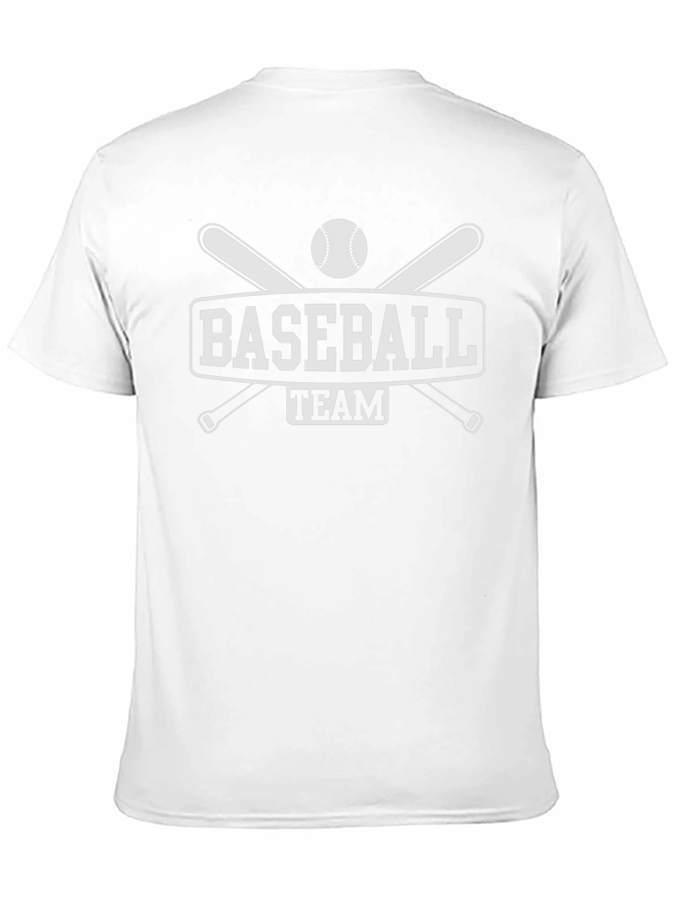 Baseball Team Graphic Tee - Black Cotton T-Shirt