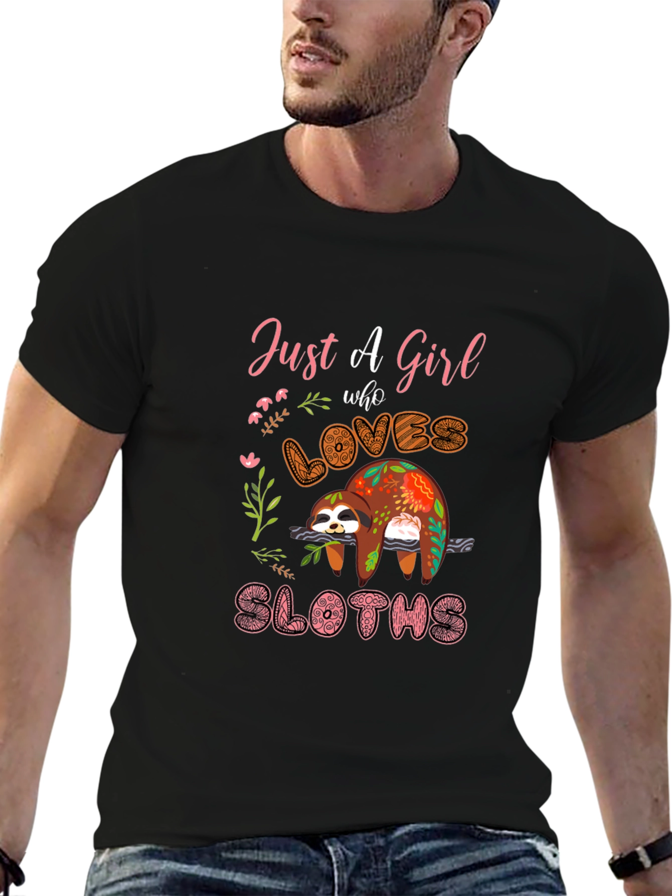 Just a Girl Who Loves Sloths T-Shirt