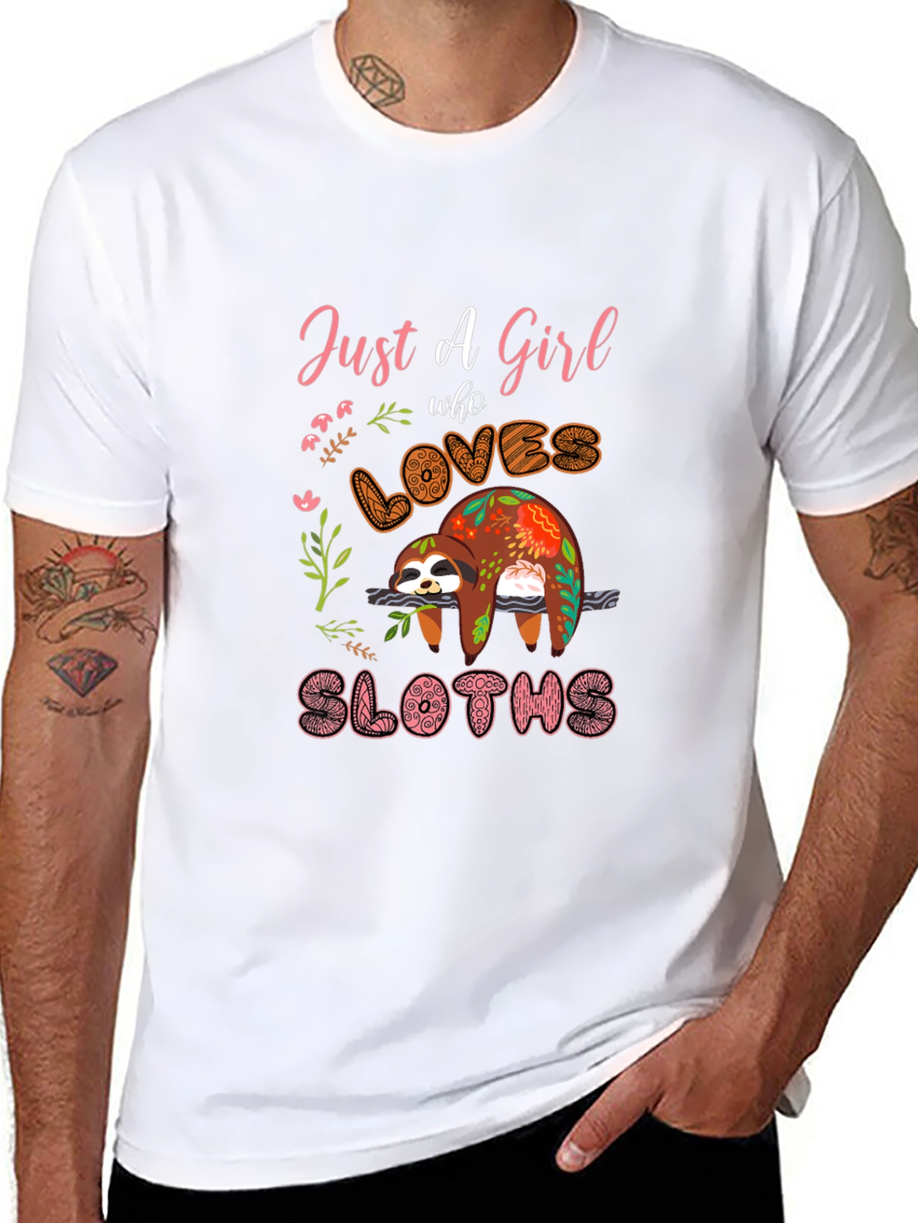 Just a Girl Who Loves Sloths T-Shirt