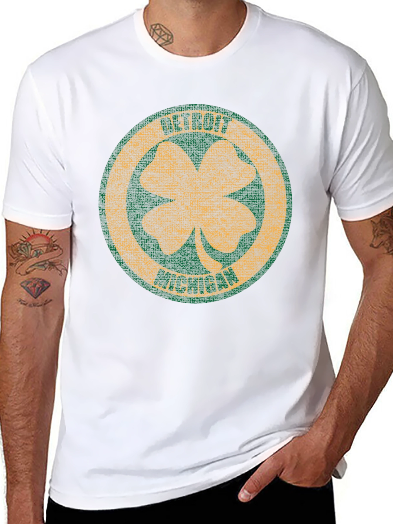 Detroit Michigan Clover T-Shirt