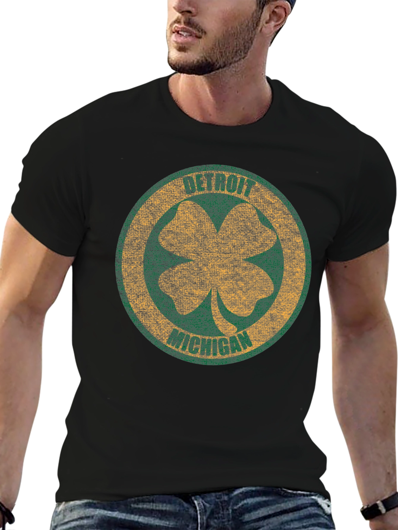 Detroit Michigan Clover T-Shirt