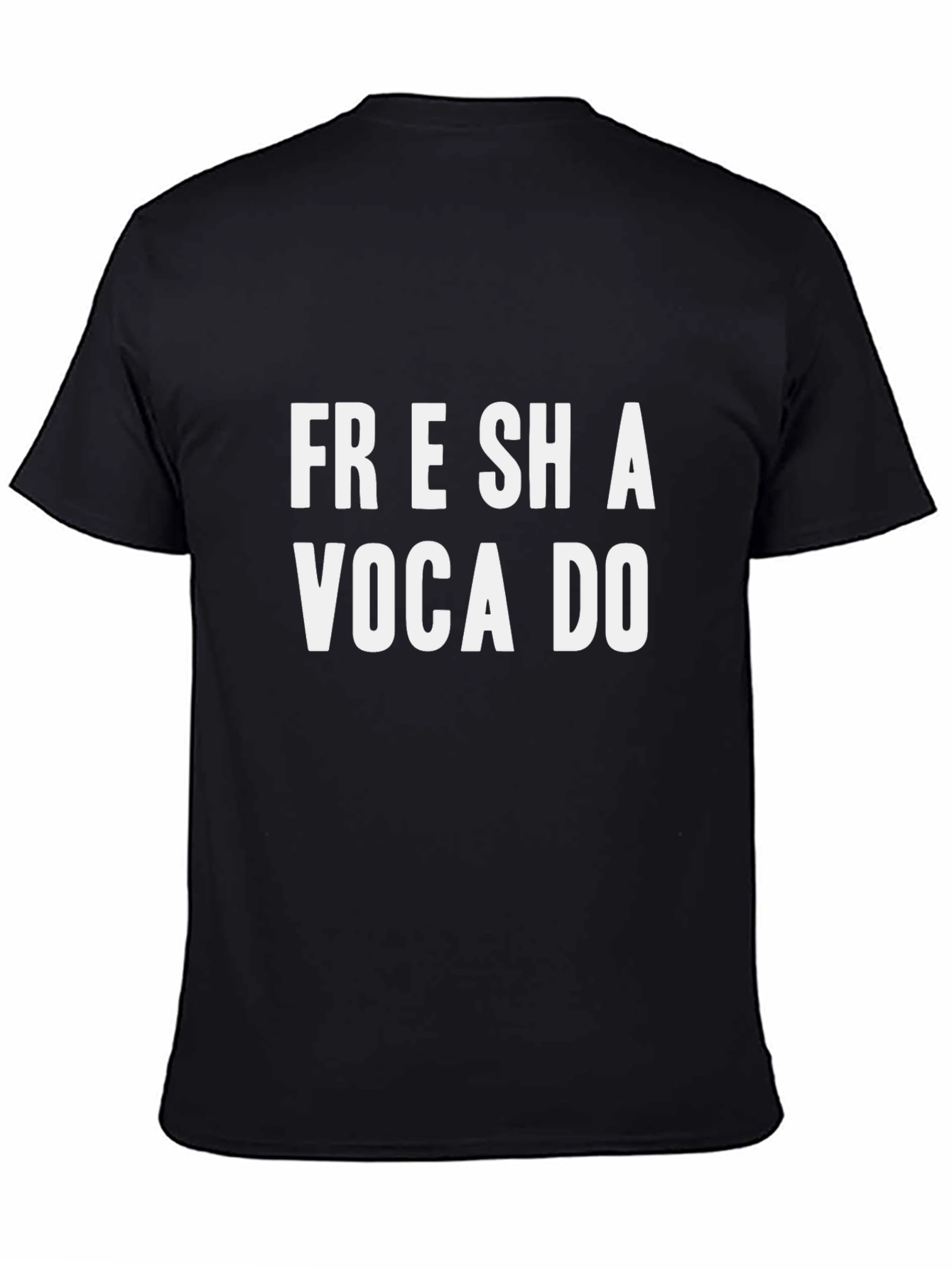 Fresh Avocado Graphic Tee - Black Cotton