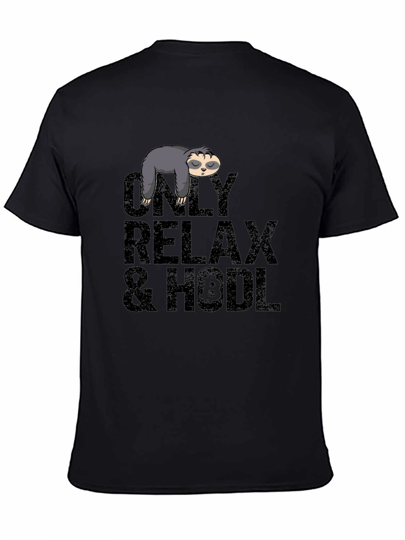 Relax & HODL Sloth Bitcoin T-Shirt