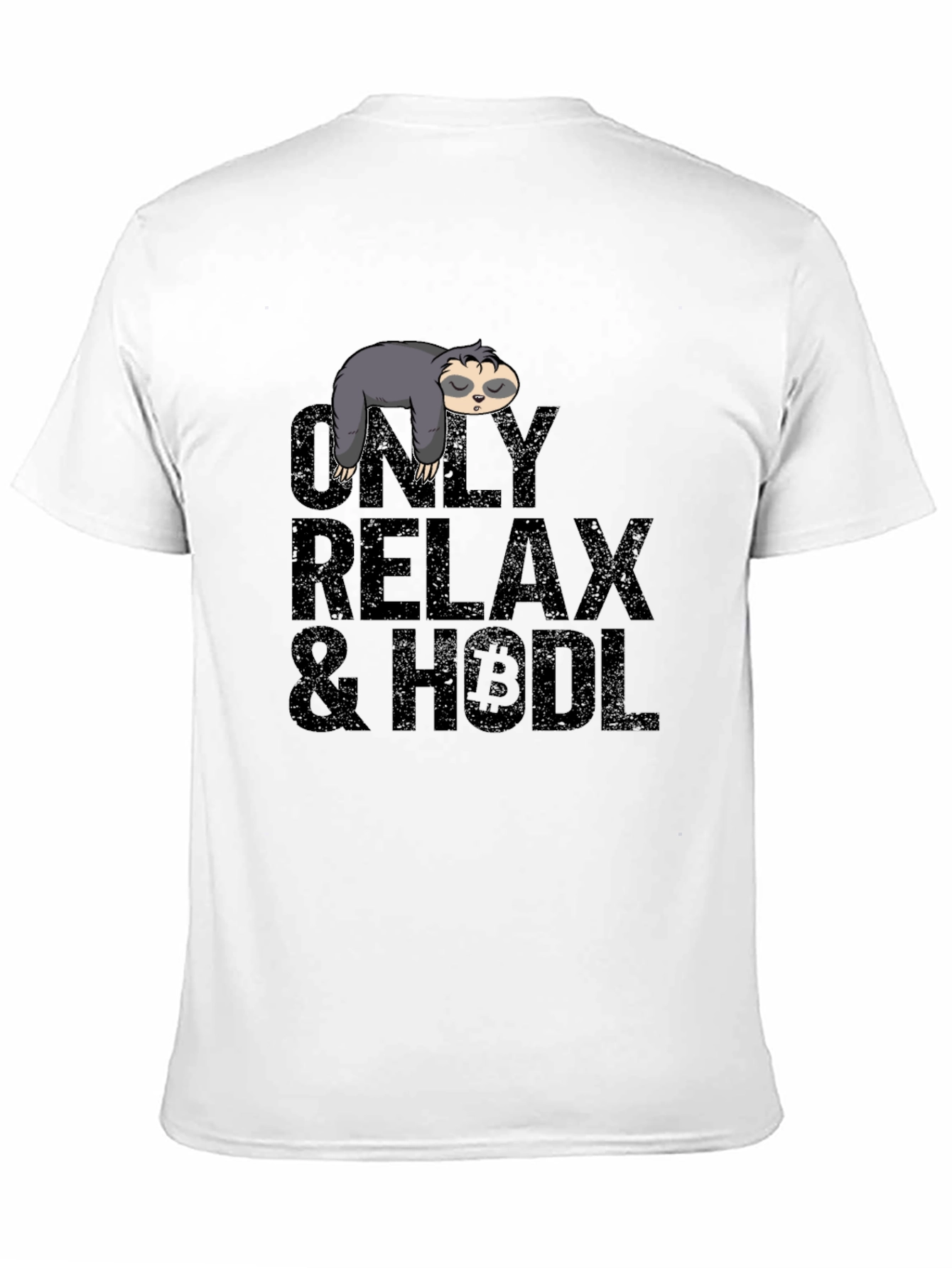 Relax & HODL Sloth Bitcoin T-Shirt