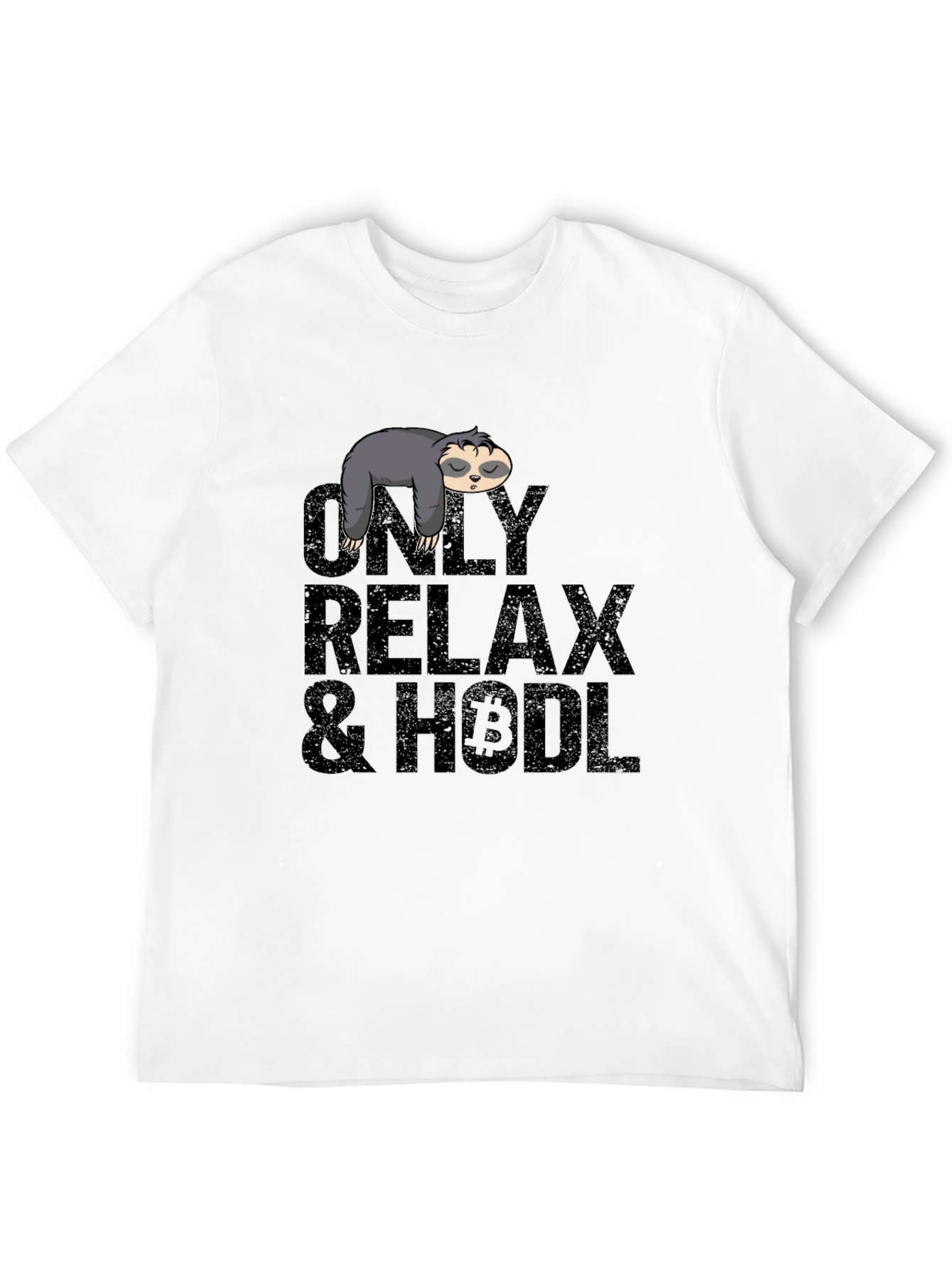 Relax & HODL Sloth Bitcoin T-Shirt