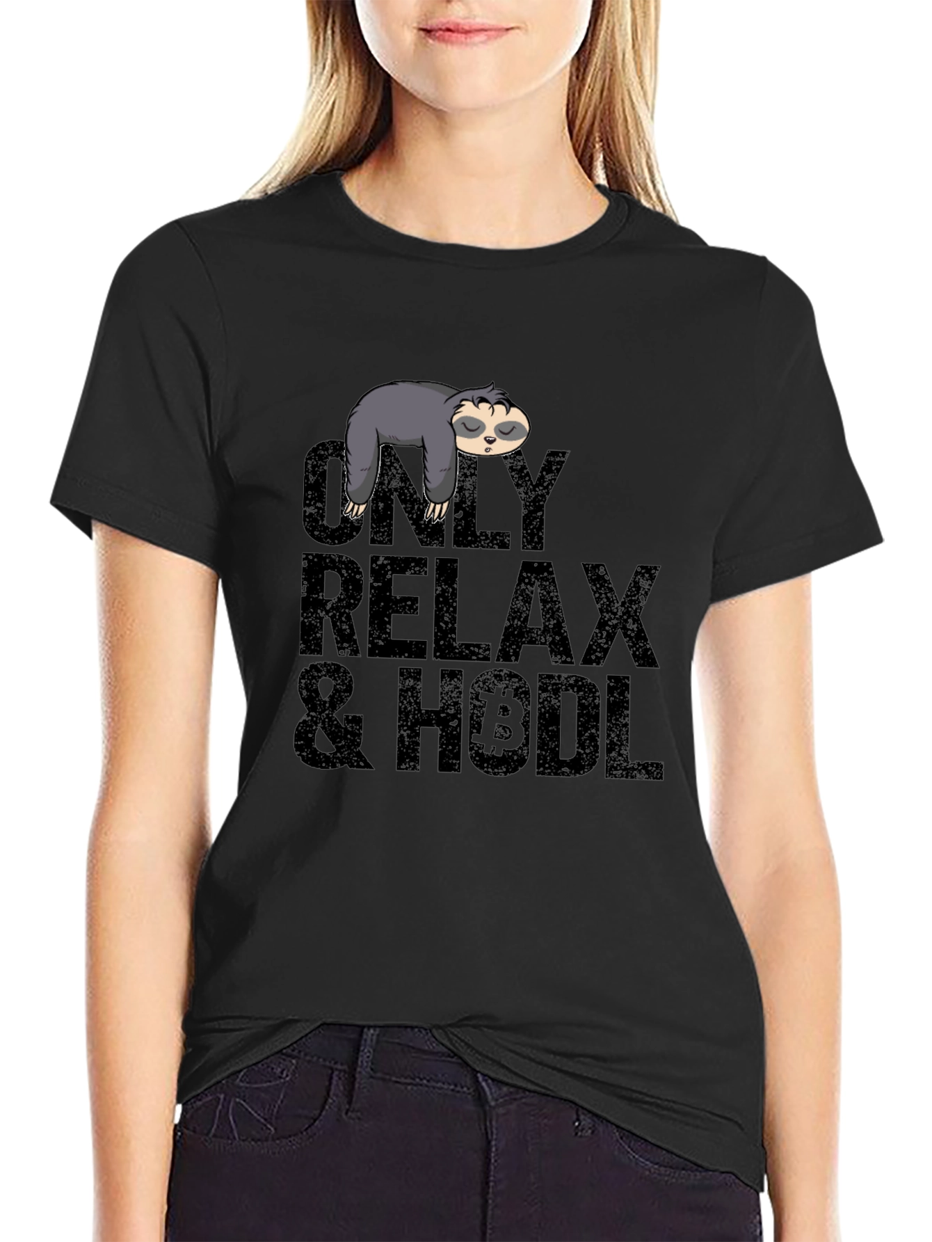Relax & HODL Sloth Bitcoin T-Shirt