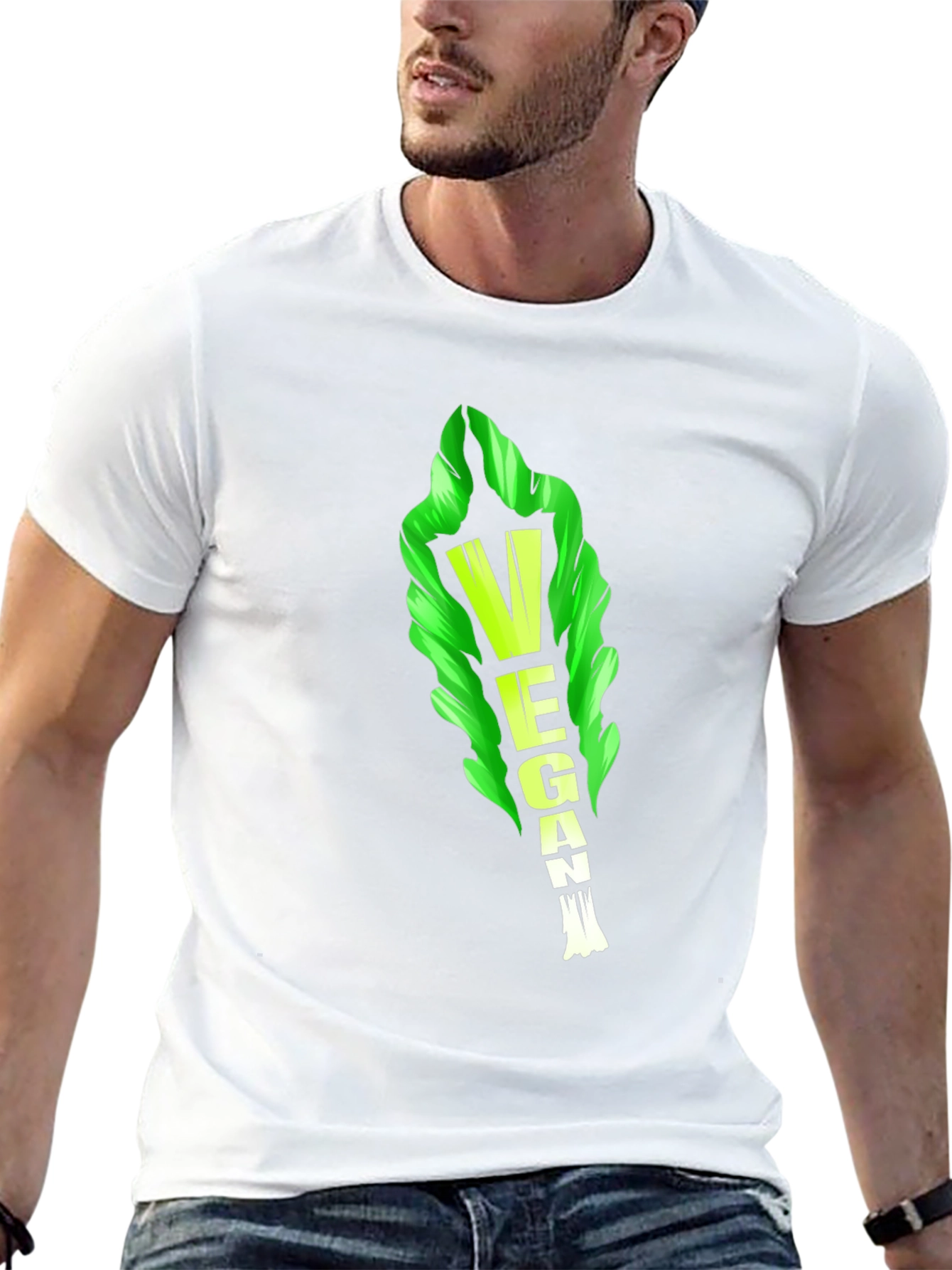 Vegan Lettuce Graphic Tee - Black