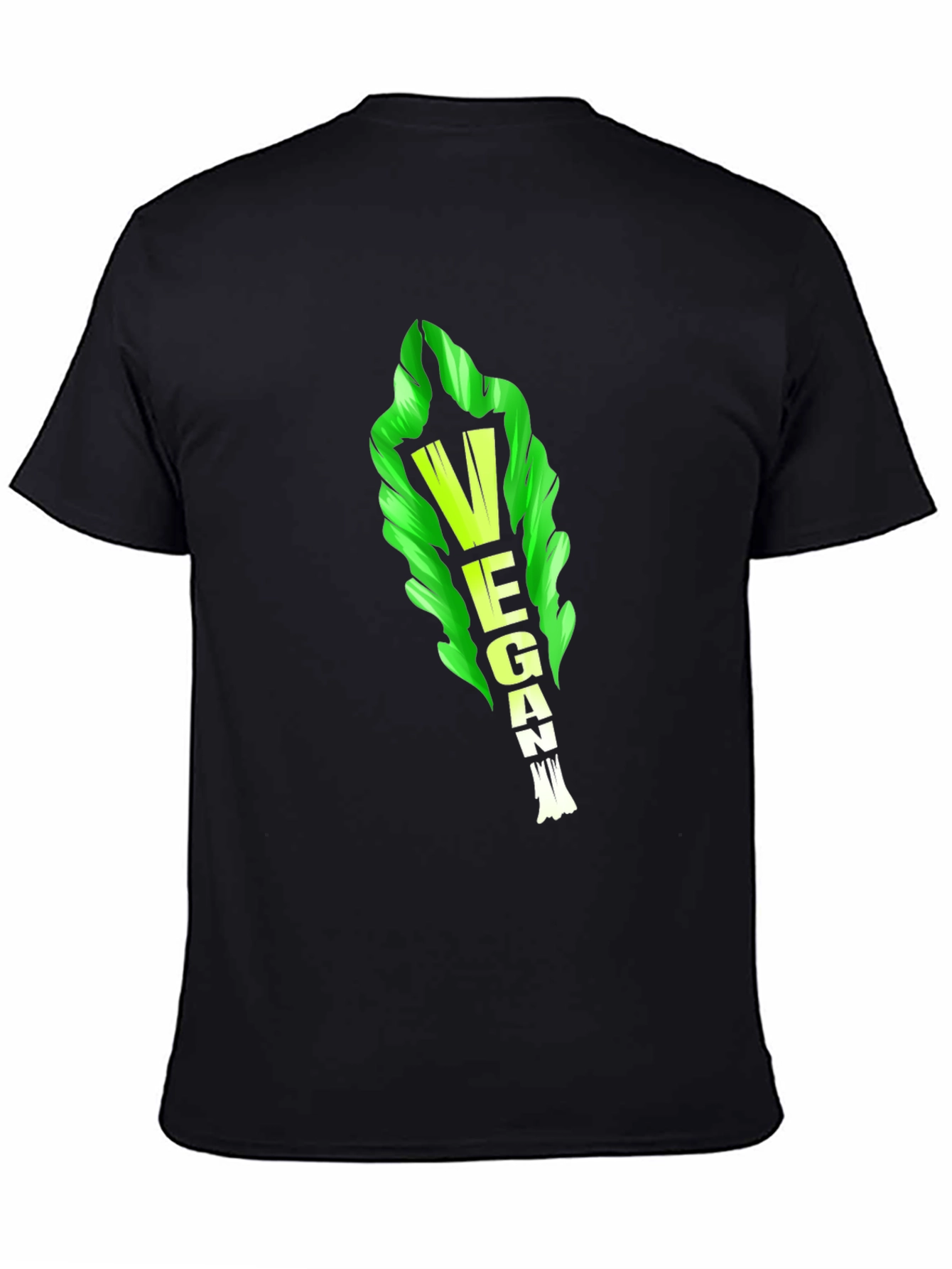 Vegan Lettuce Graphic Tee - Black