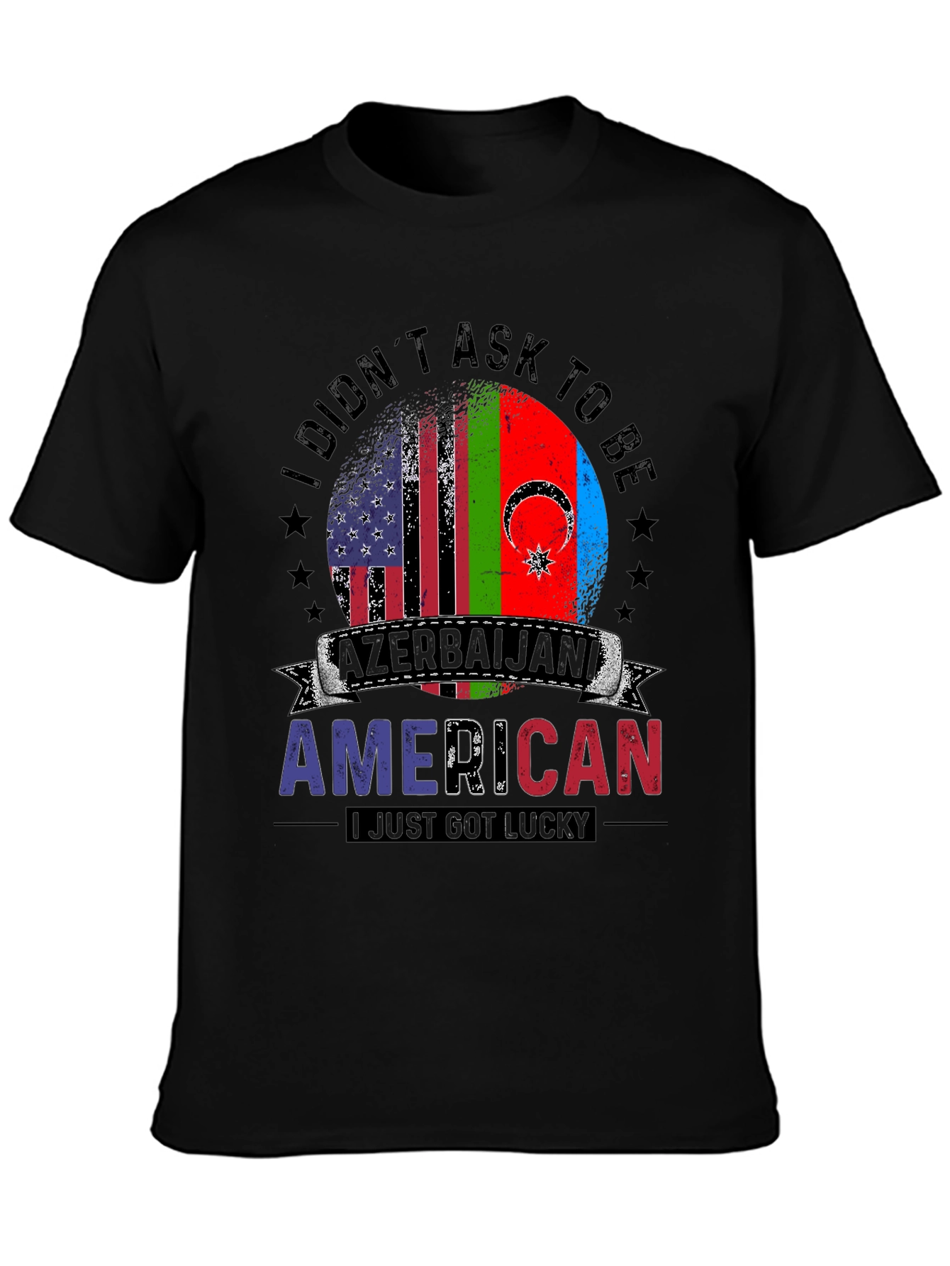 Azerbaijani American Lucky Flag T-Shirt