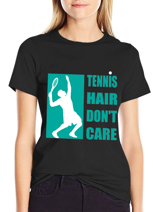 Tennis Hair Dont Care Graphic Tee